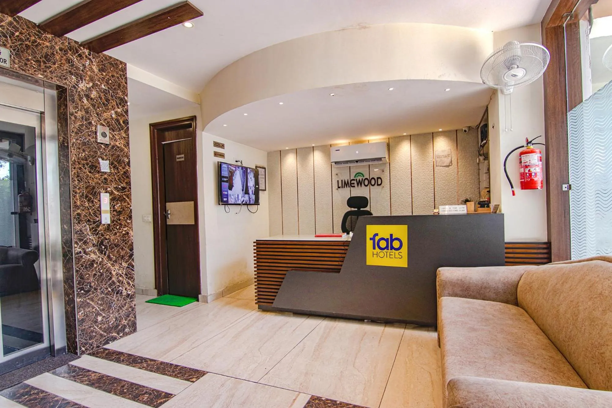 Lobby or reception in FabHotel Lime Wood