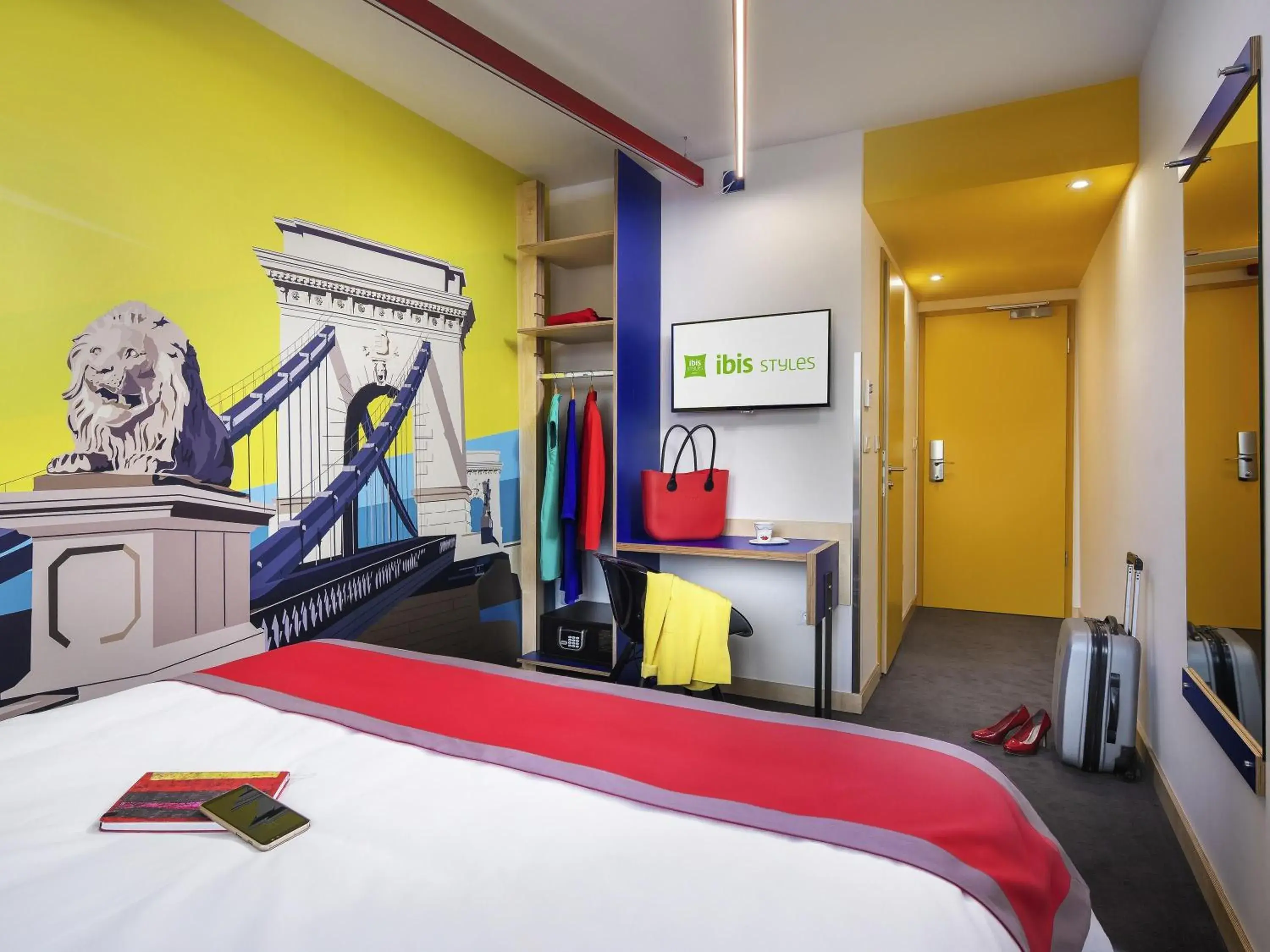 Bedroom, Bed in ibis Styles Budapest Citywest Bedroom, Bed in ibis Styles Budapest Citywest