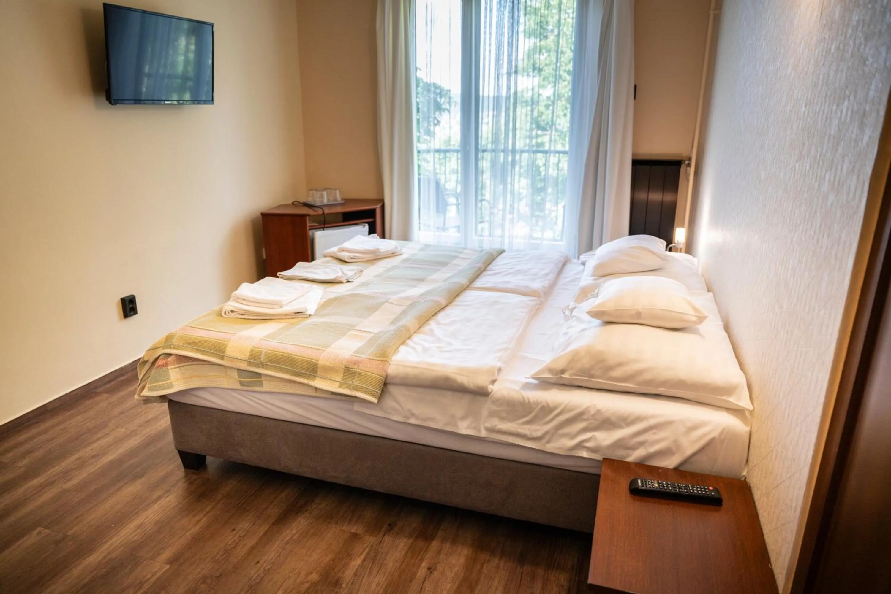 Bed in Hotel Bobbio