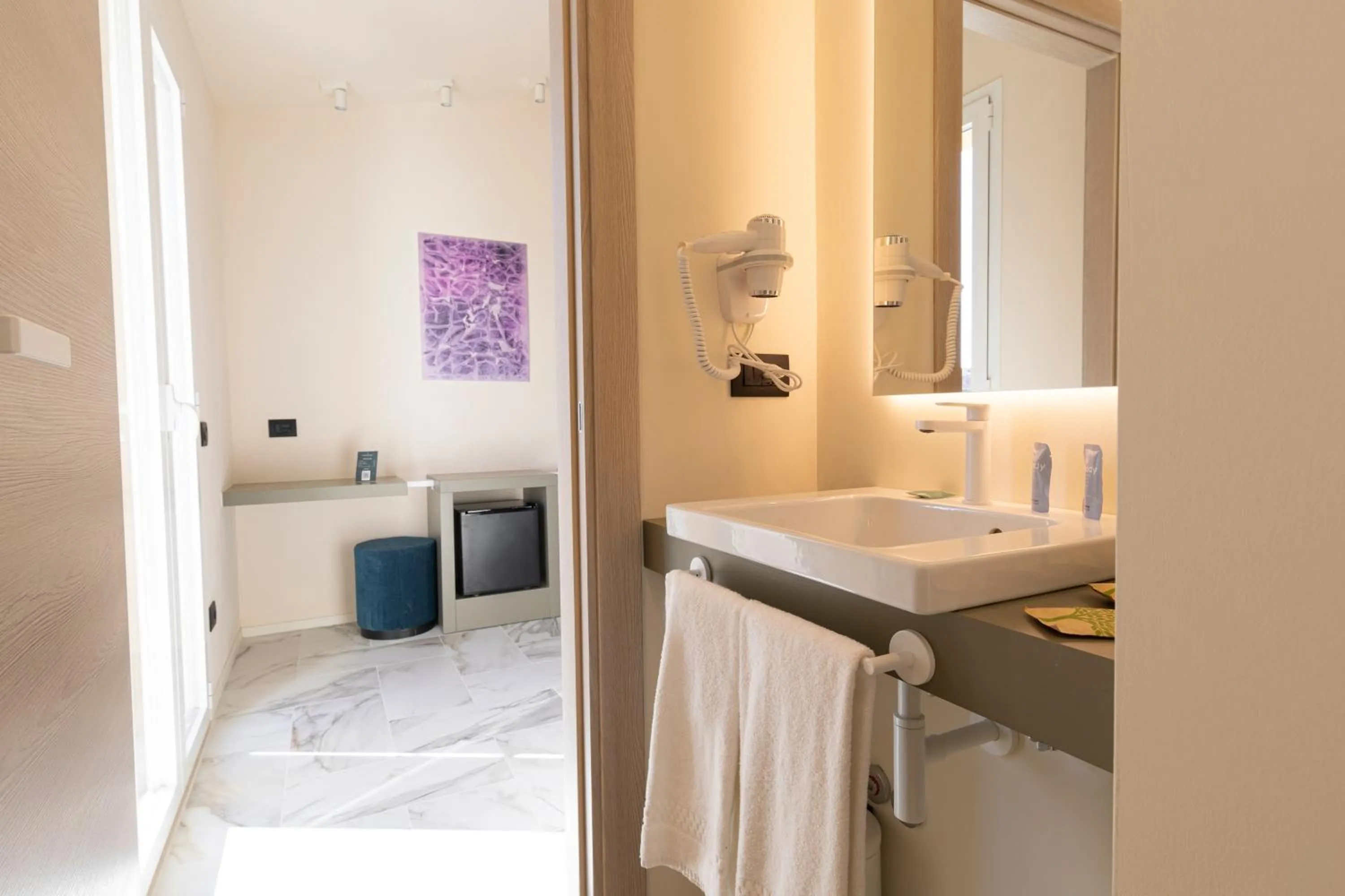 Bathroom in Pietra Bianca Hotel