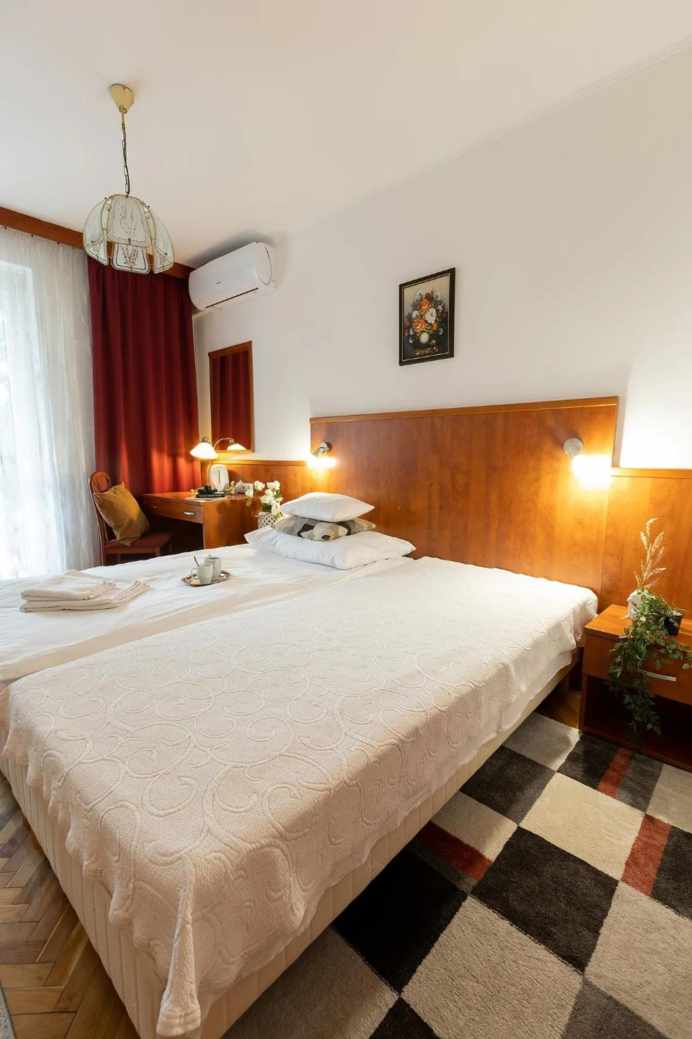 Bed in HELIOS Hotel Apartments