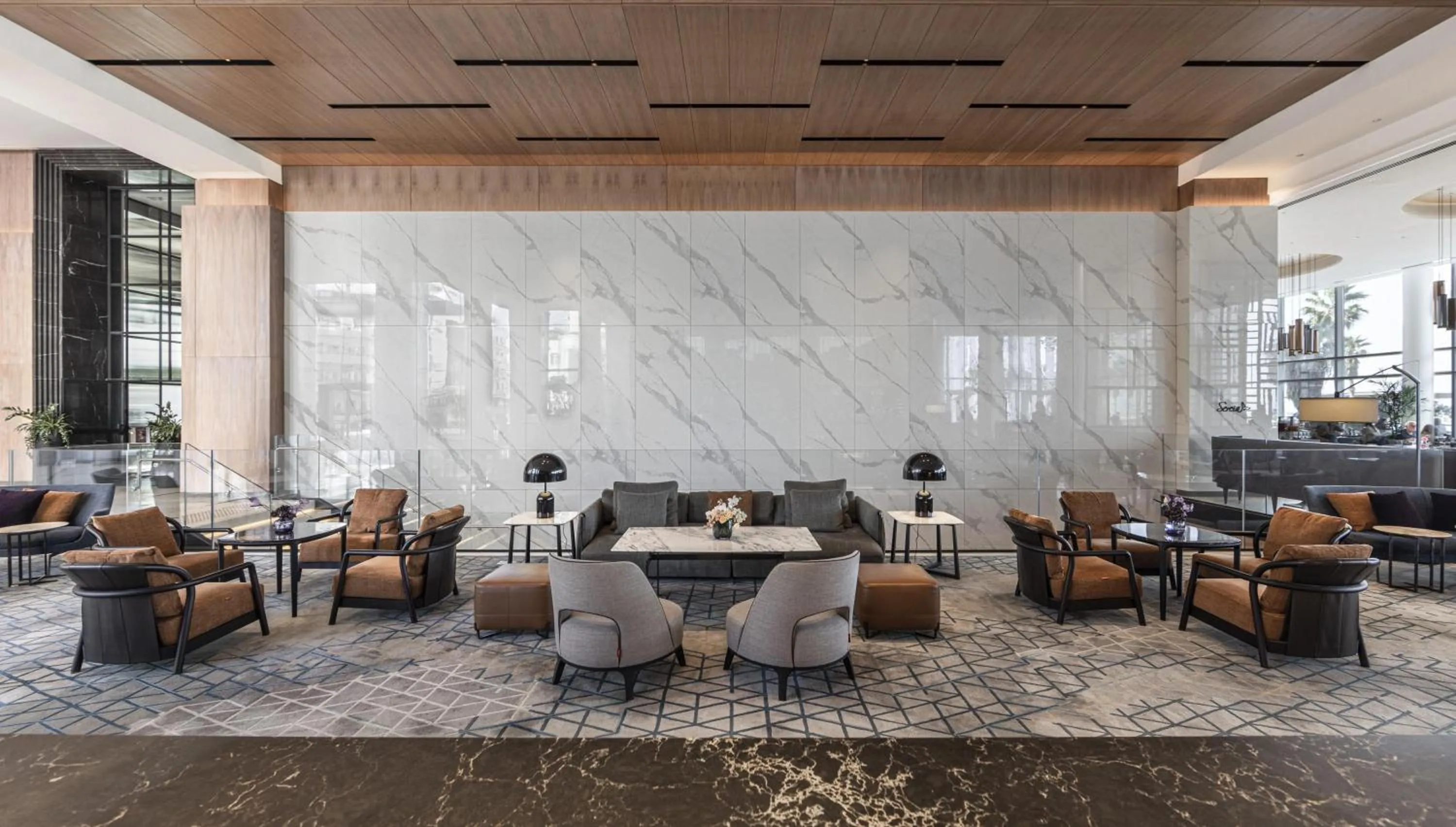 Lounge or bar in The David Kempinski Tel Aviv