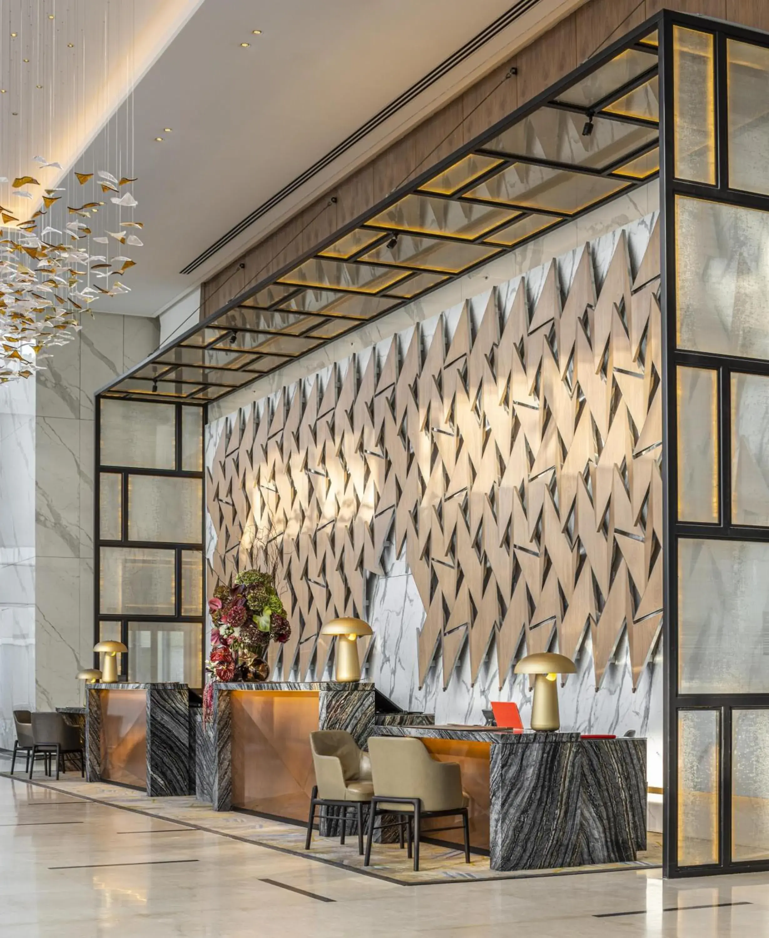 Lobby or reception in The David Kempinski Tel Aviv Lobby or reception in The David Kempinski Tel Aviv