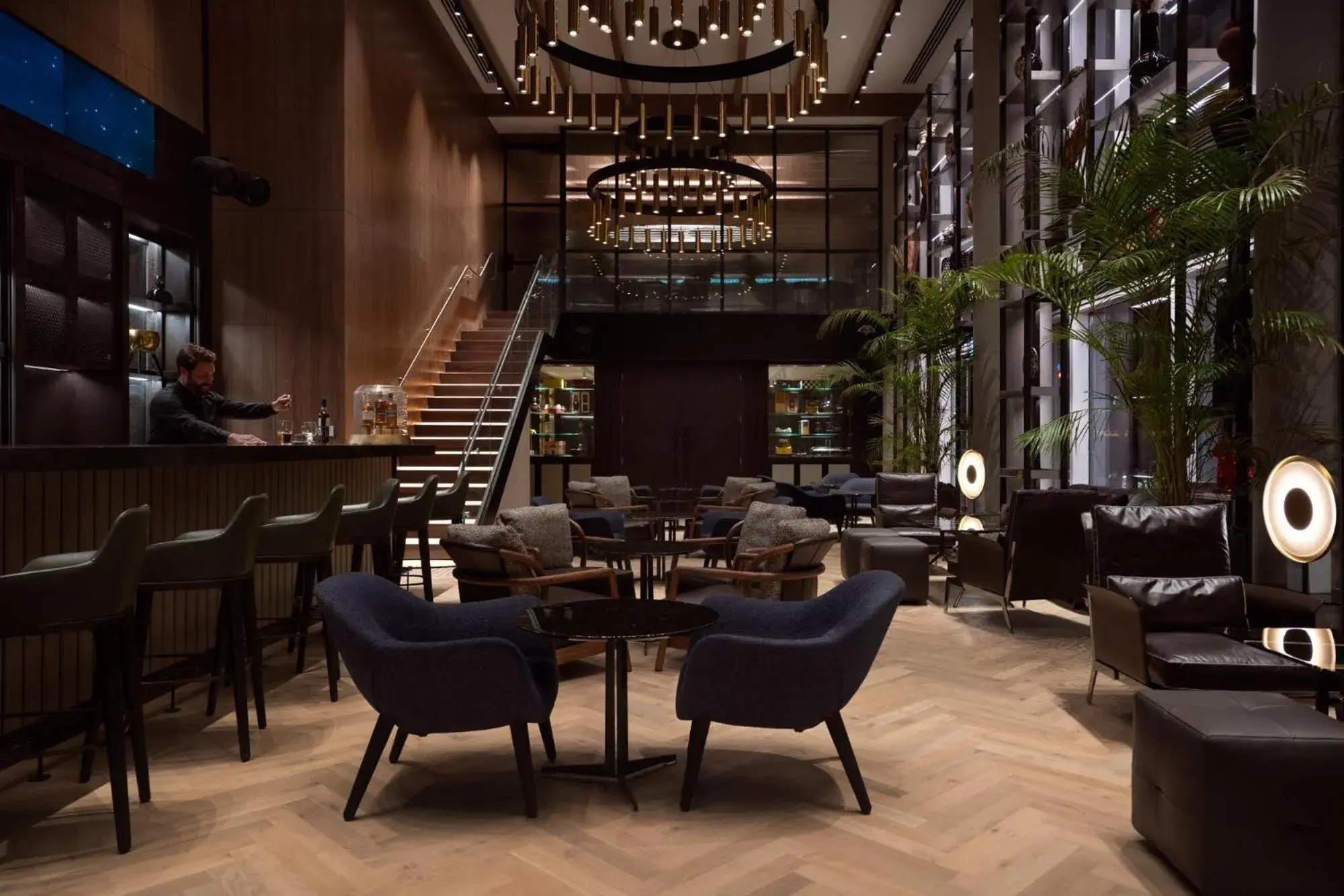 Lounge or bar in The David Kempinski Tel Aviv Lounge or bar in The David Kempinski Tel Aviv