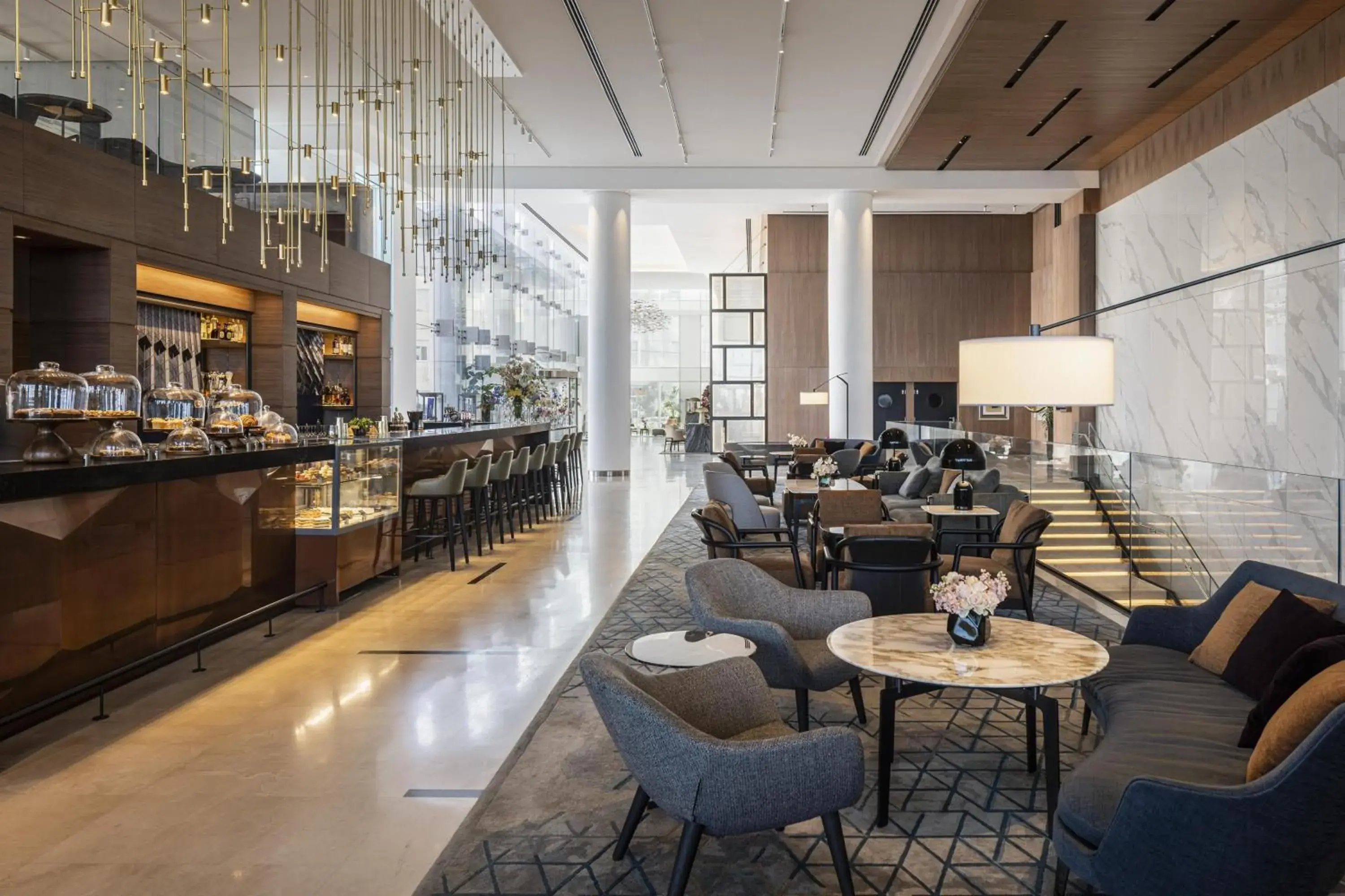 Lounge or bar in The David Kempinski Tel Aviv Lounge or bar in The David Kempinski Tel Aviv