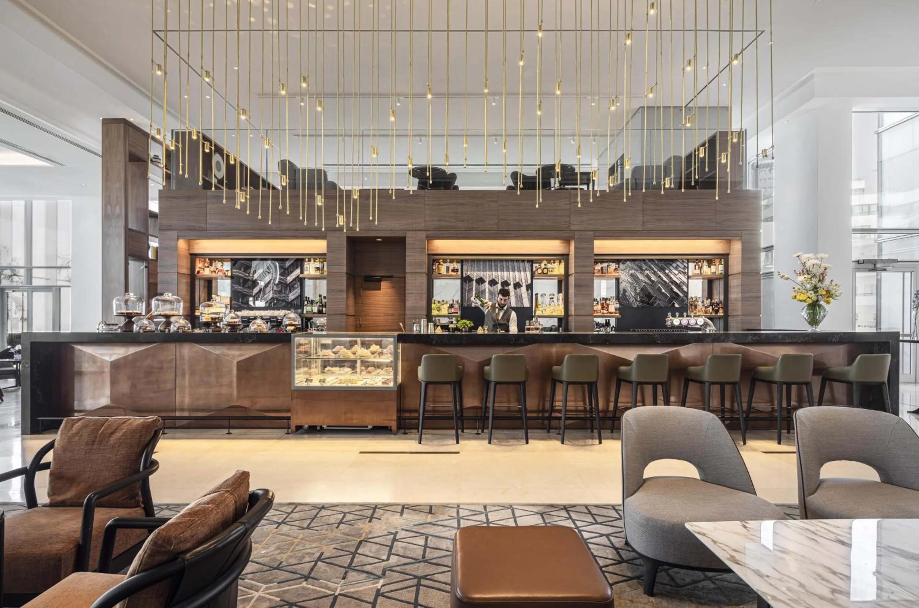 Lounge or bar in The David Kempinski Tel Aviv