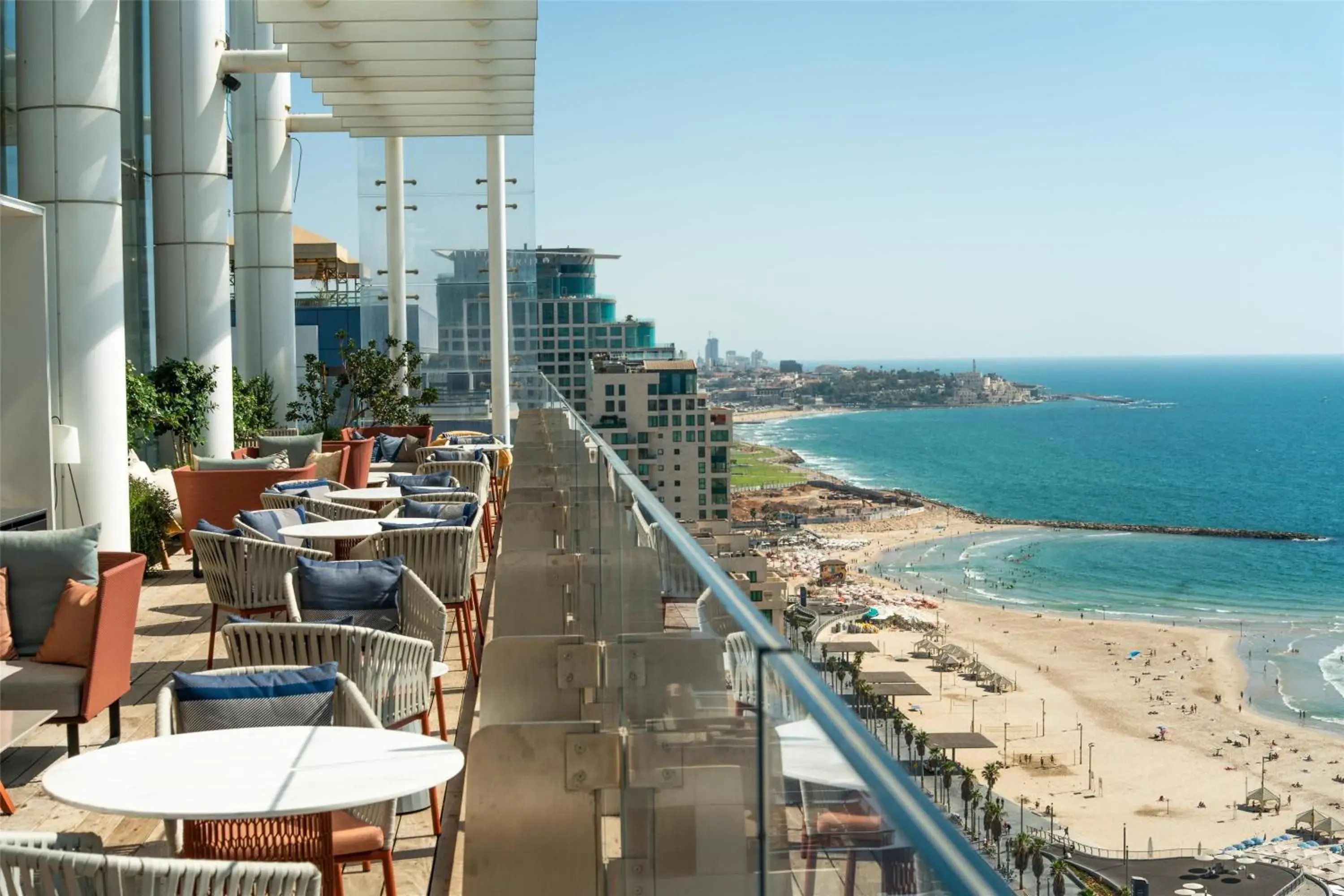 Lounge or bar in The David Kempinski Tel Aviv Lounge or bar in The David Kempinski Tel Aviv