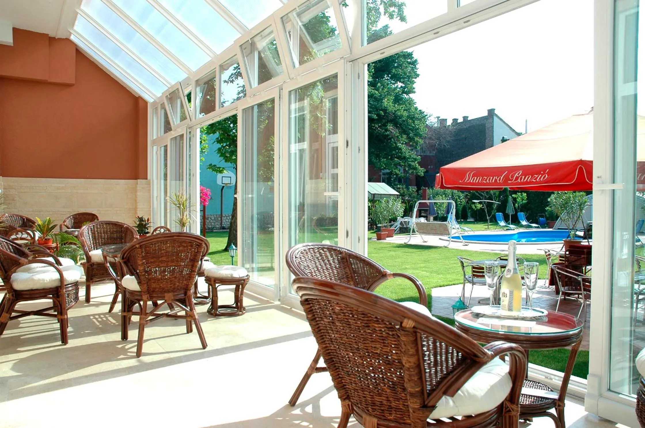 Balcony/Terrace in Hotel Manzard Panzio