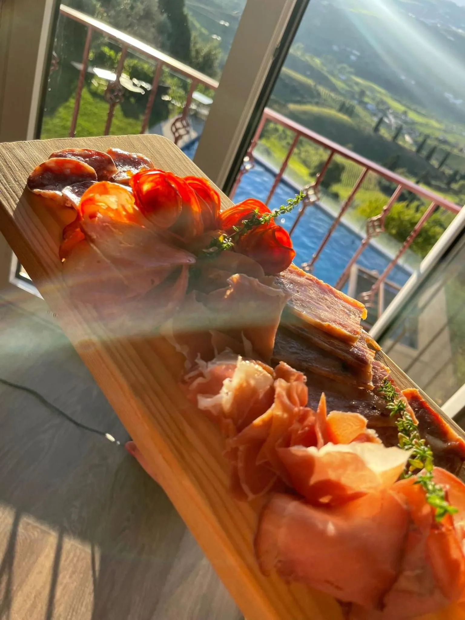 Food in Golden Mirror