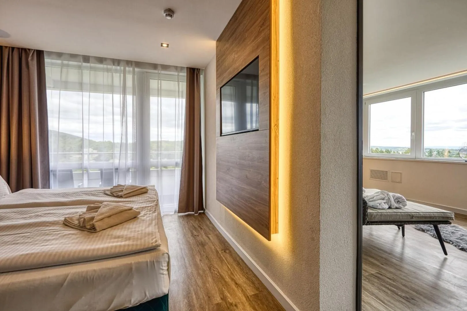 Bed in Hotel Szieszta