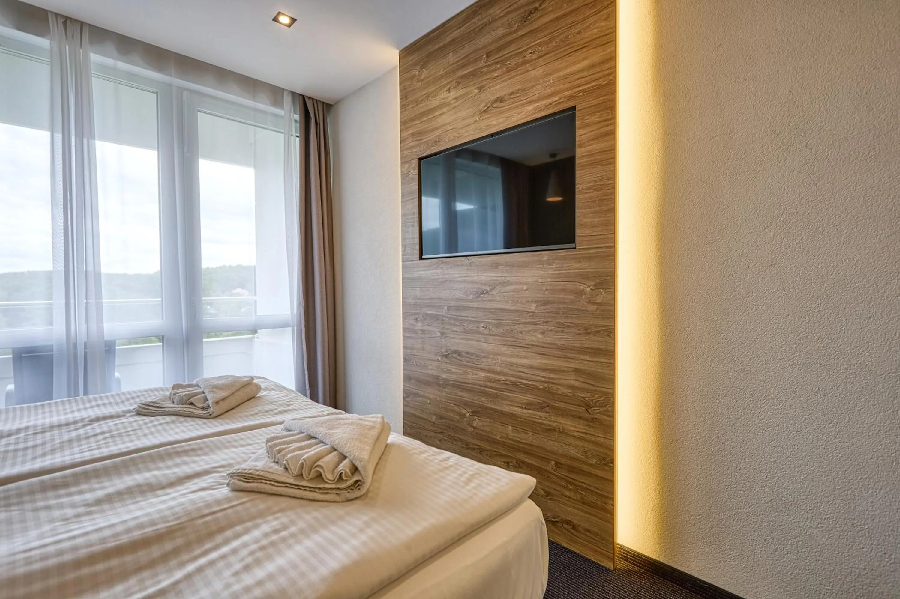 Bed in Hotel Szieszta