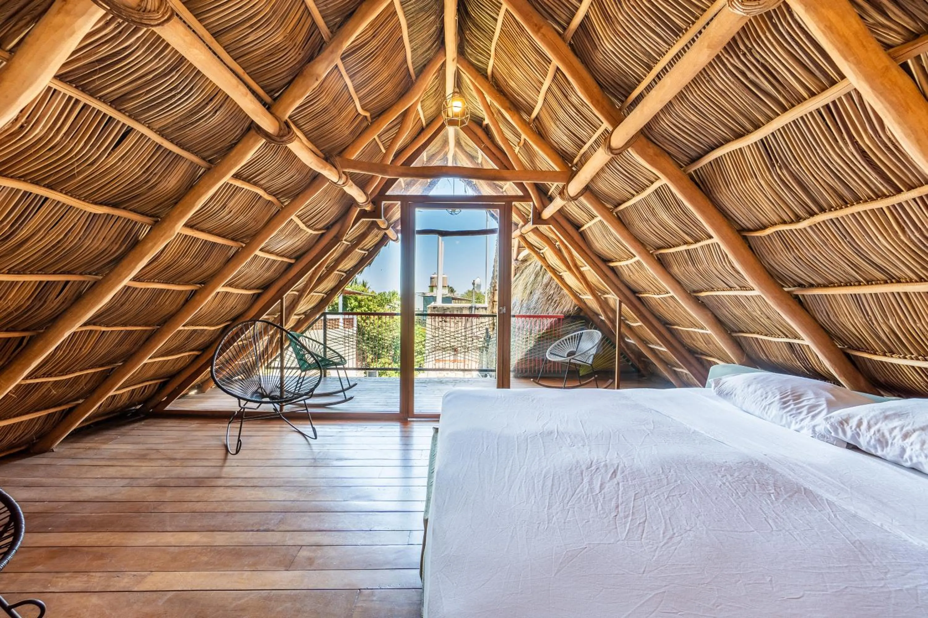 Bed in Papelillo Lofts