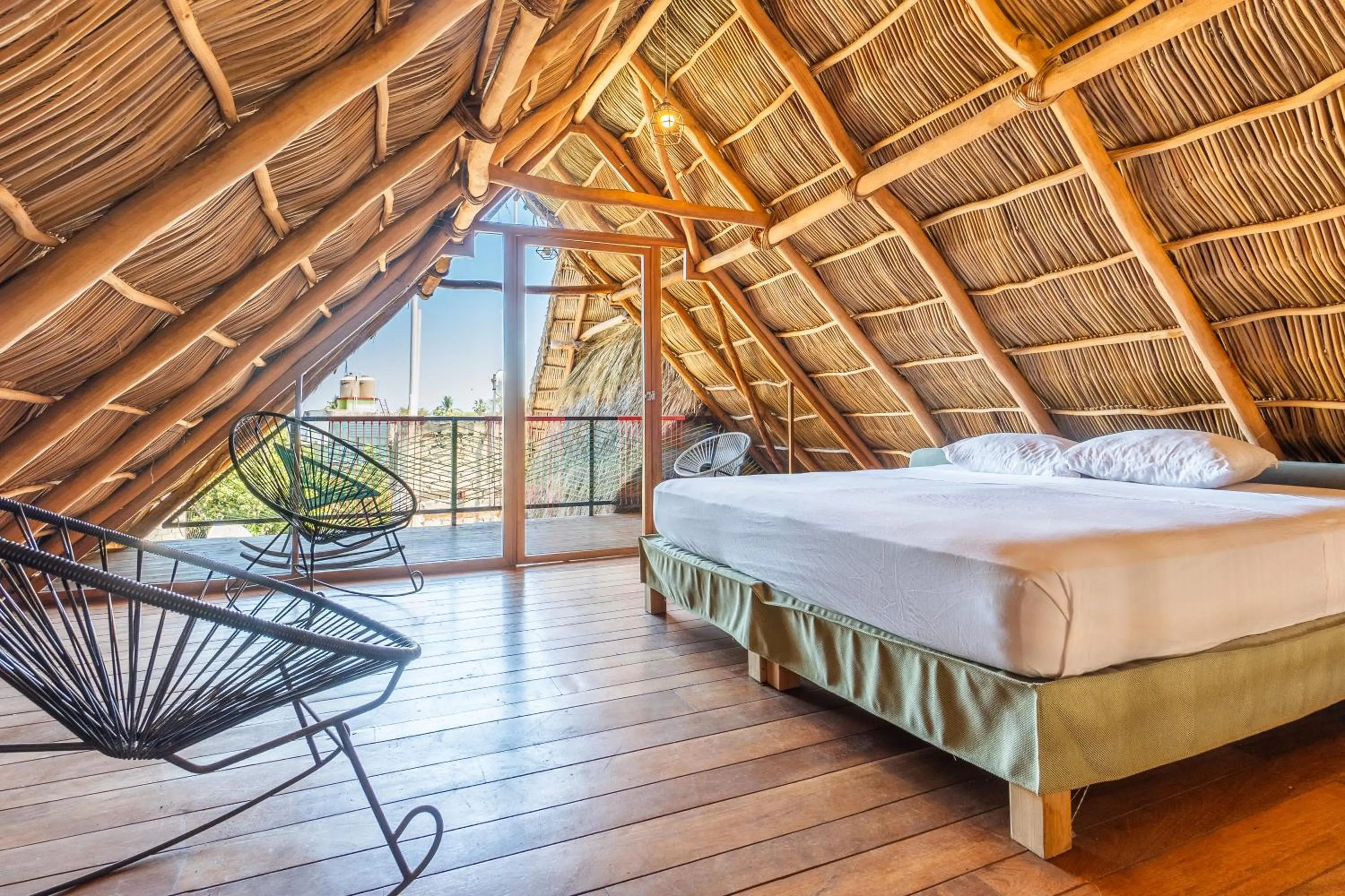 Bed in Papelillo Lofts