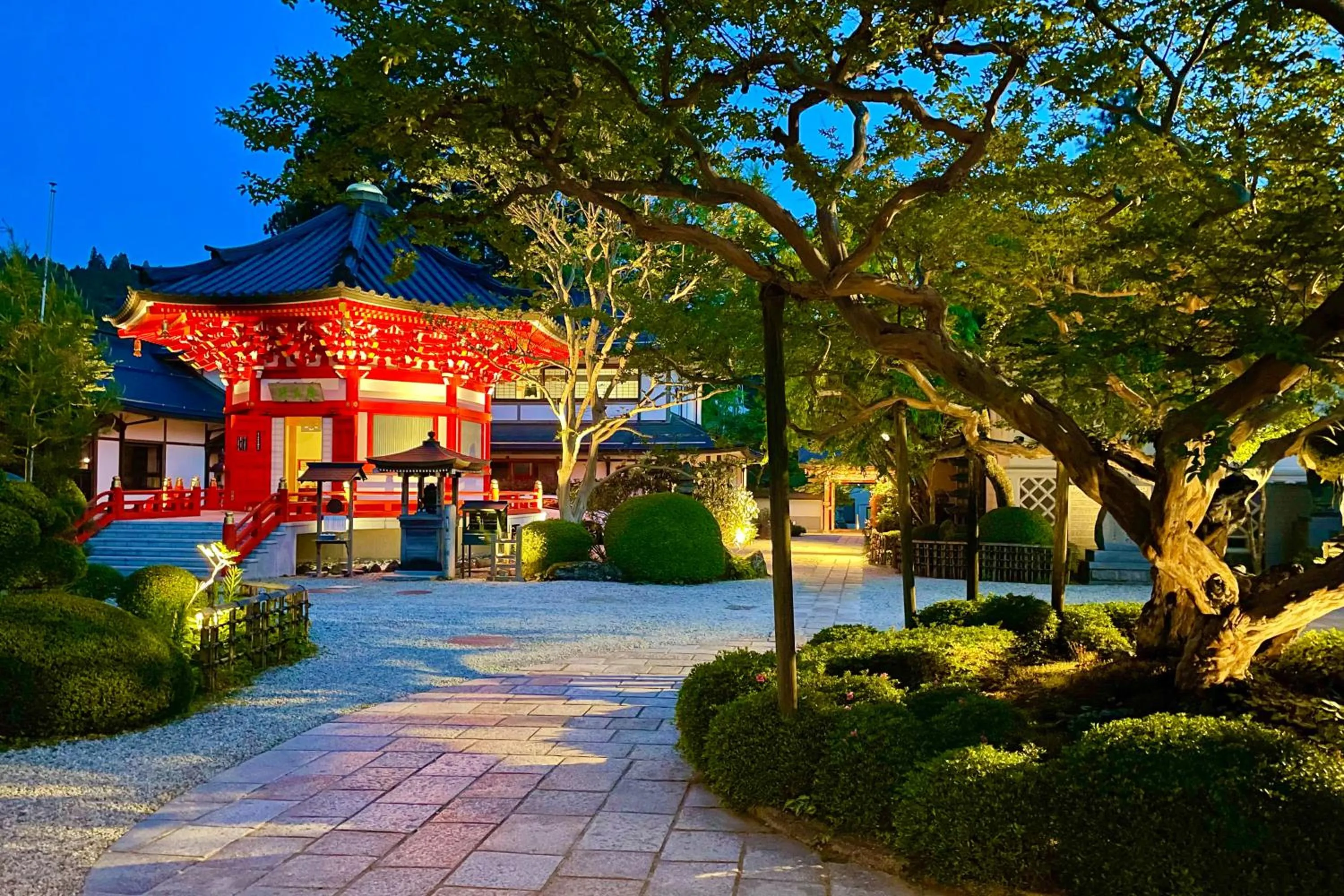 Garden view in Koyasan Shukubo Fugenin