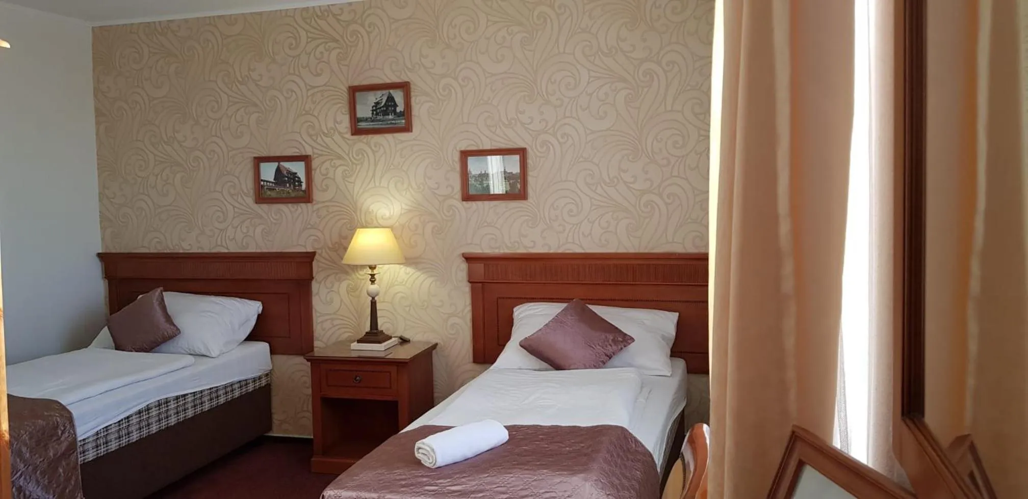 Bed in Hotel Pomezí