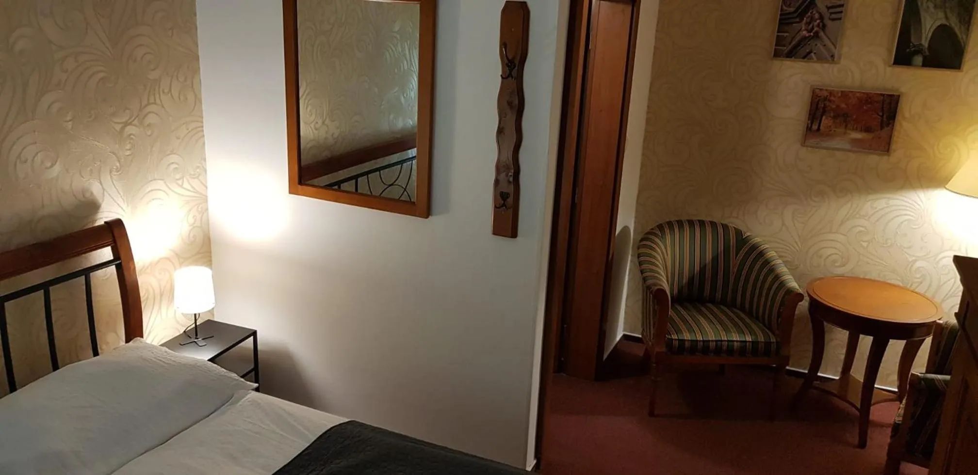 Bed in Hotel Pomezí