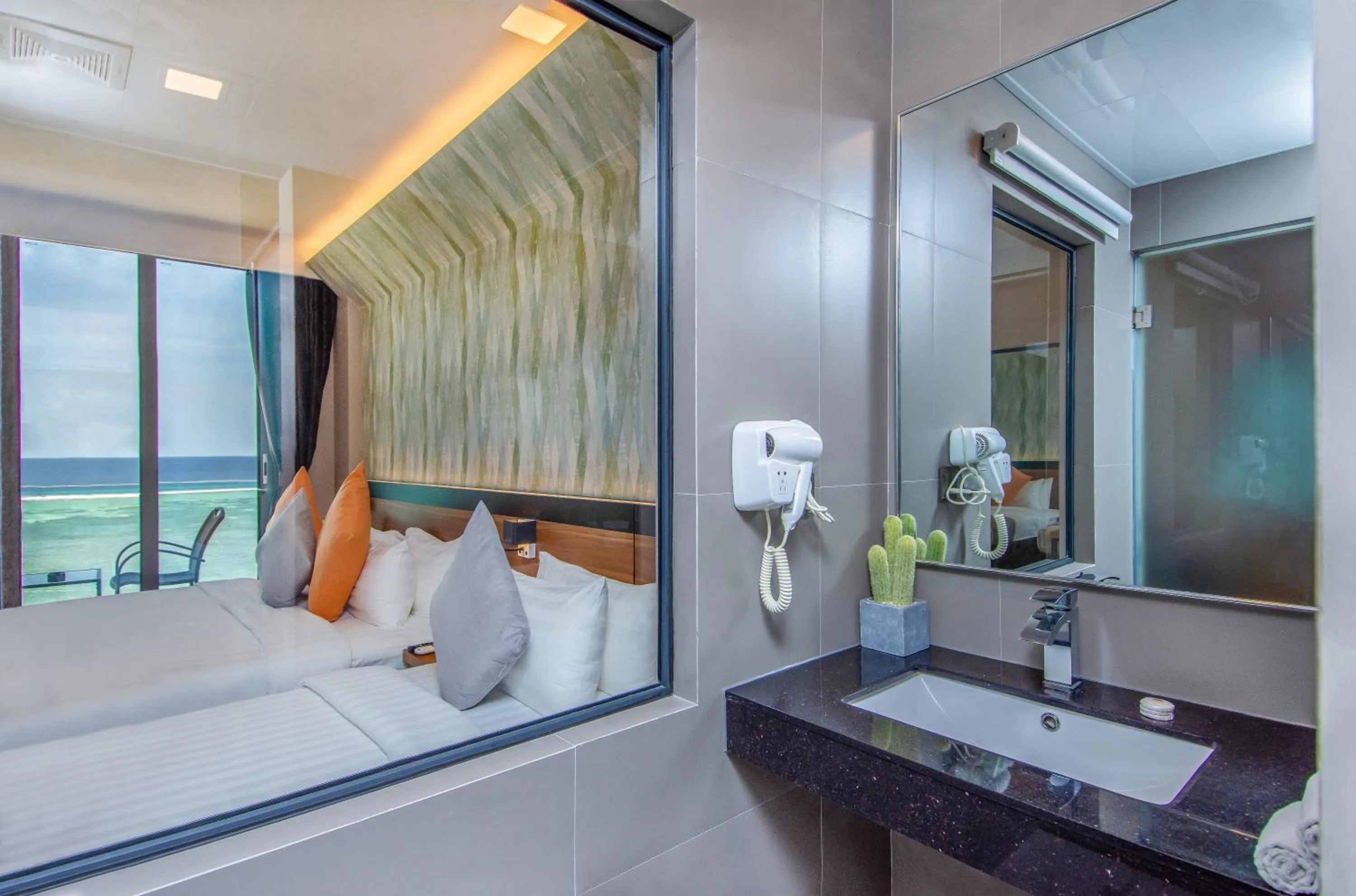 Toilet, Bed in Triton Prestige Seaview and Spa