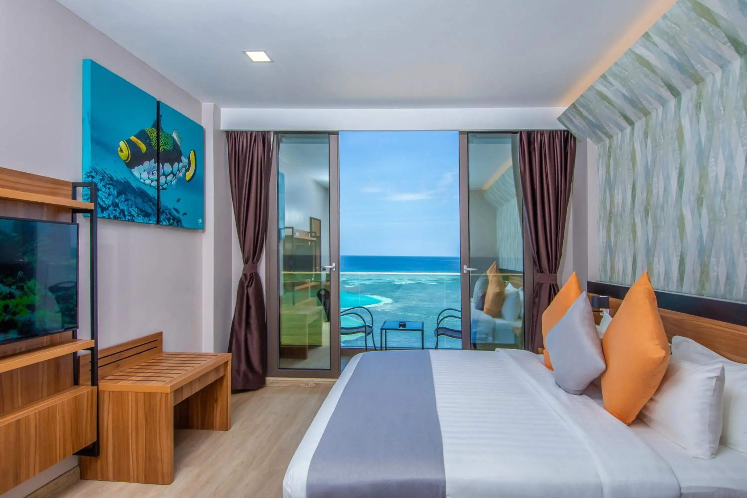 Bedroom, Bed in Triton Prestige Seaview and Spa Bedroom, Bed in Triton Prestige Seaview and Spa