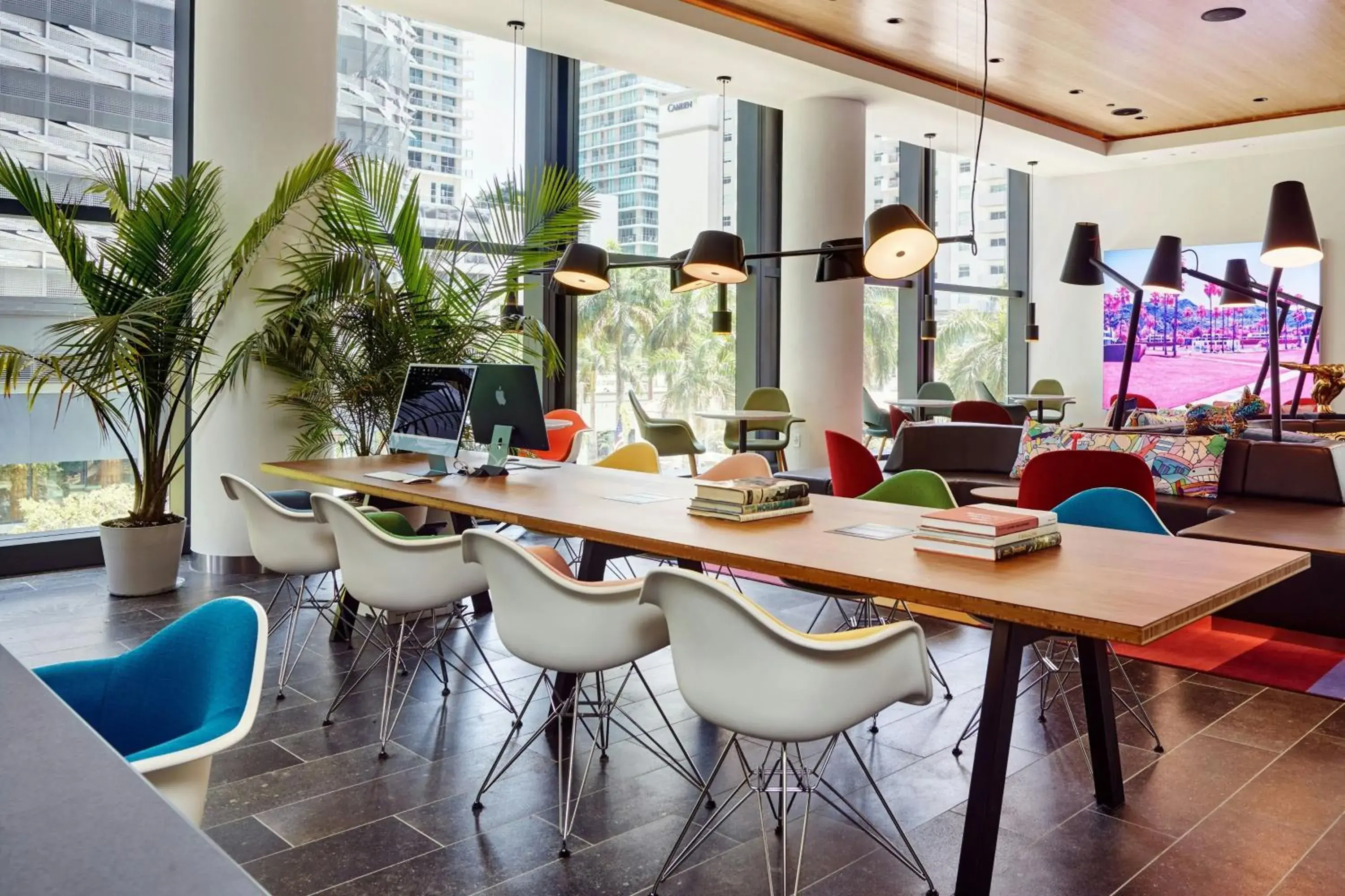 Lobby or reception in citizenM Miami Brickell Lobby or reception in citizenM Miami Brickell