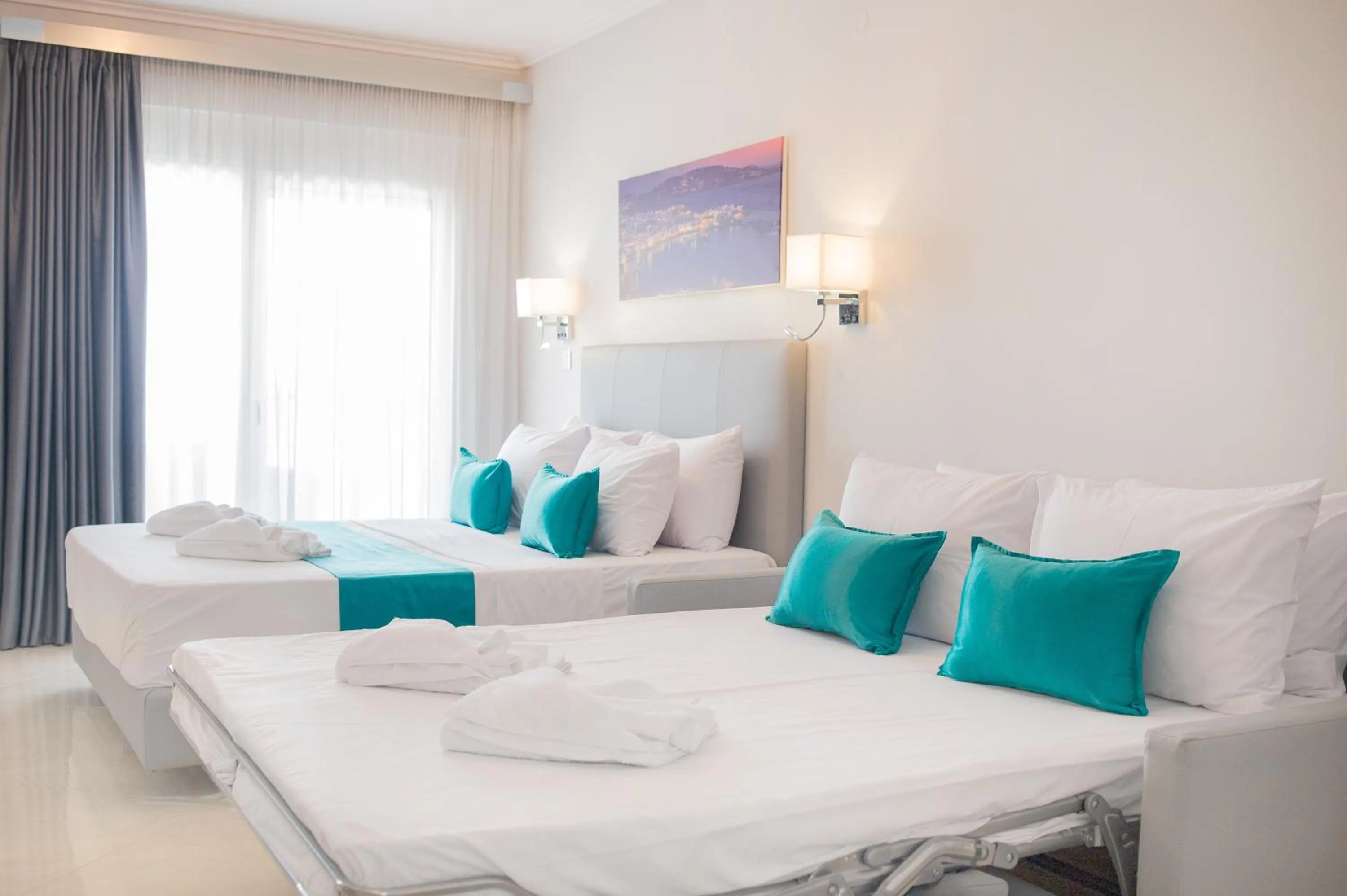 Bed in Lux VIP Apartments