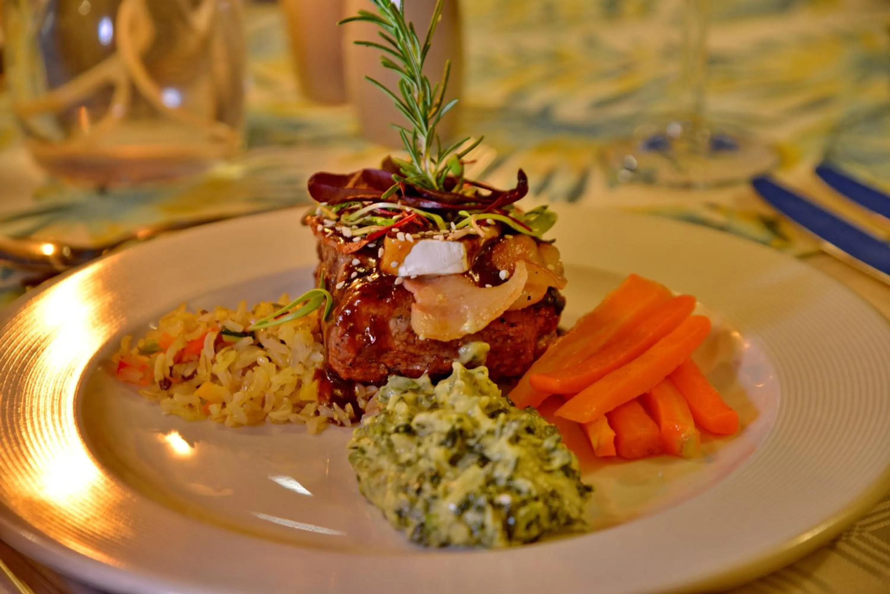 Food close-up in Pumula Beach Hotel