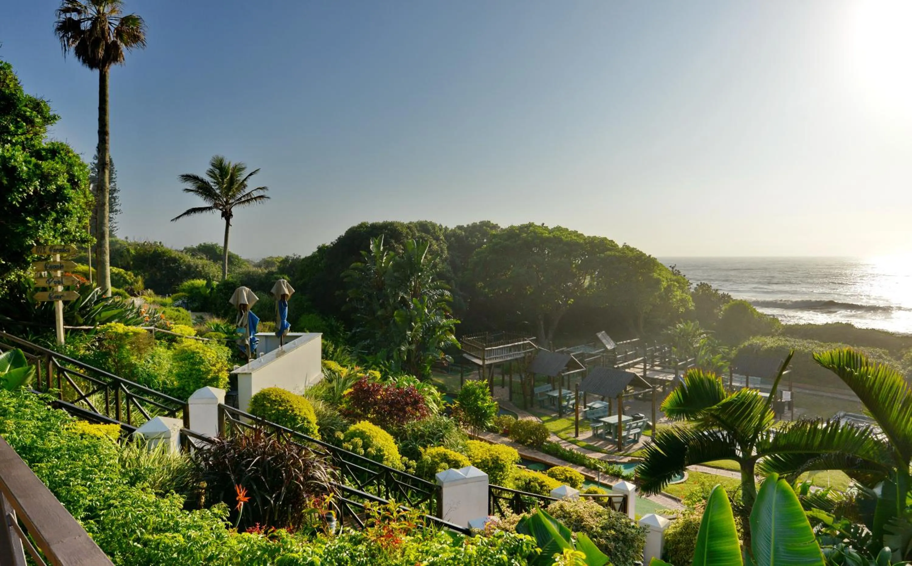 Garden view in Pumula Beach Hotel