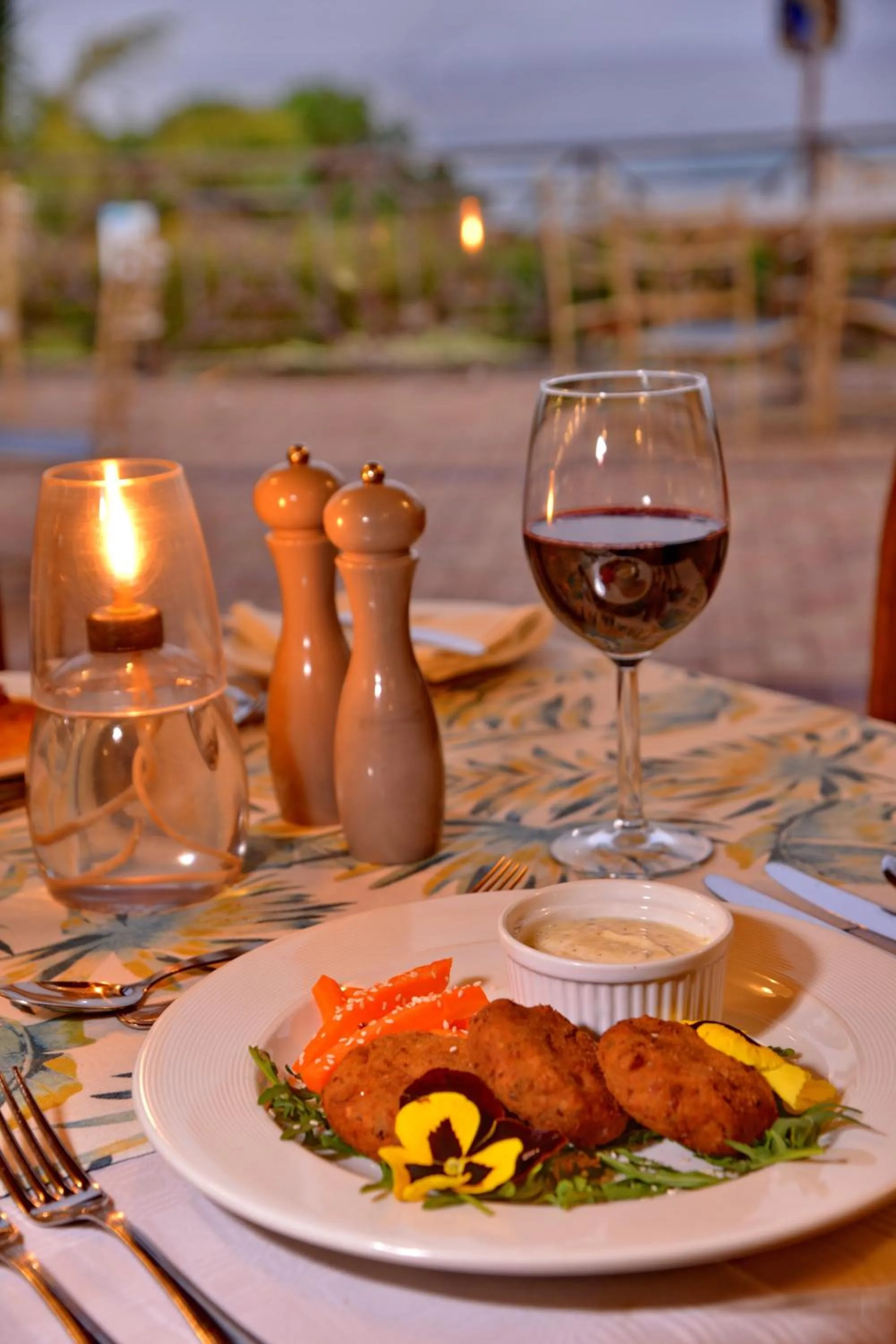 Food close-up in Pumula Beach Hotel