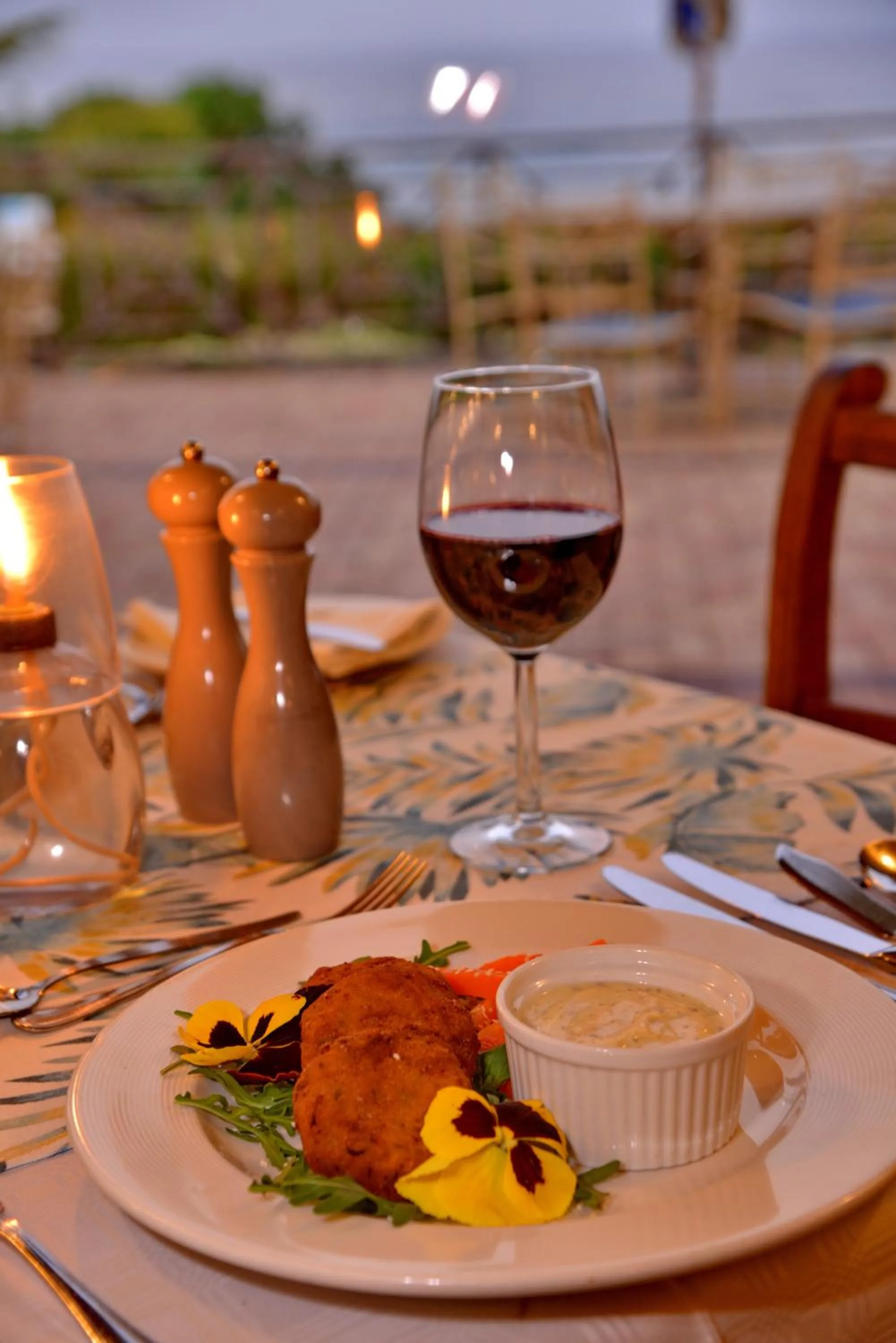 Food close-up in Pumula Beach Hotel