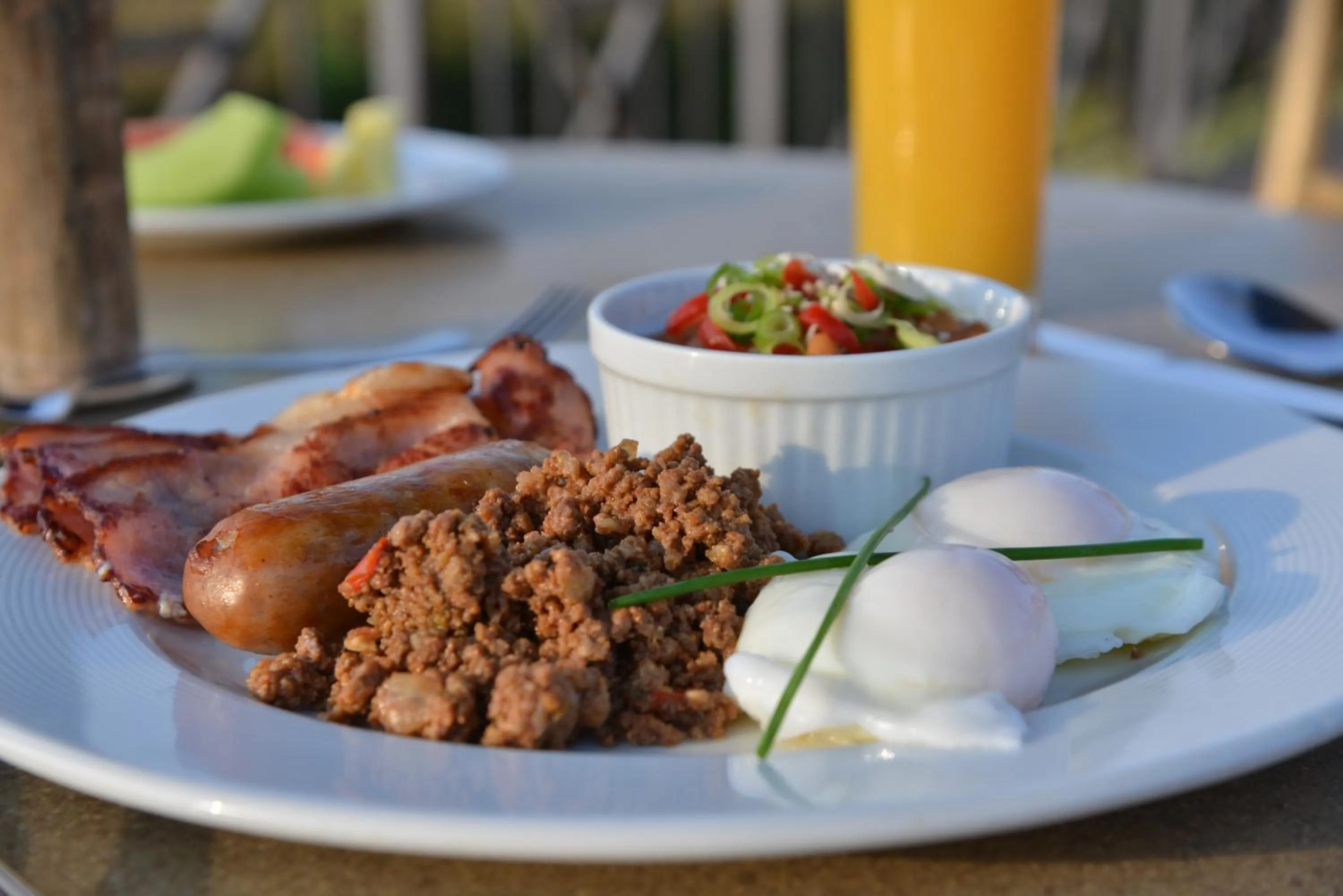 Breakfast in Pumula Beach Hotel