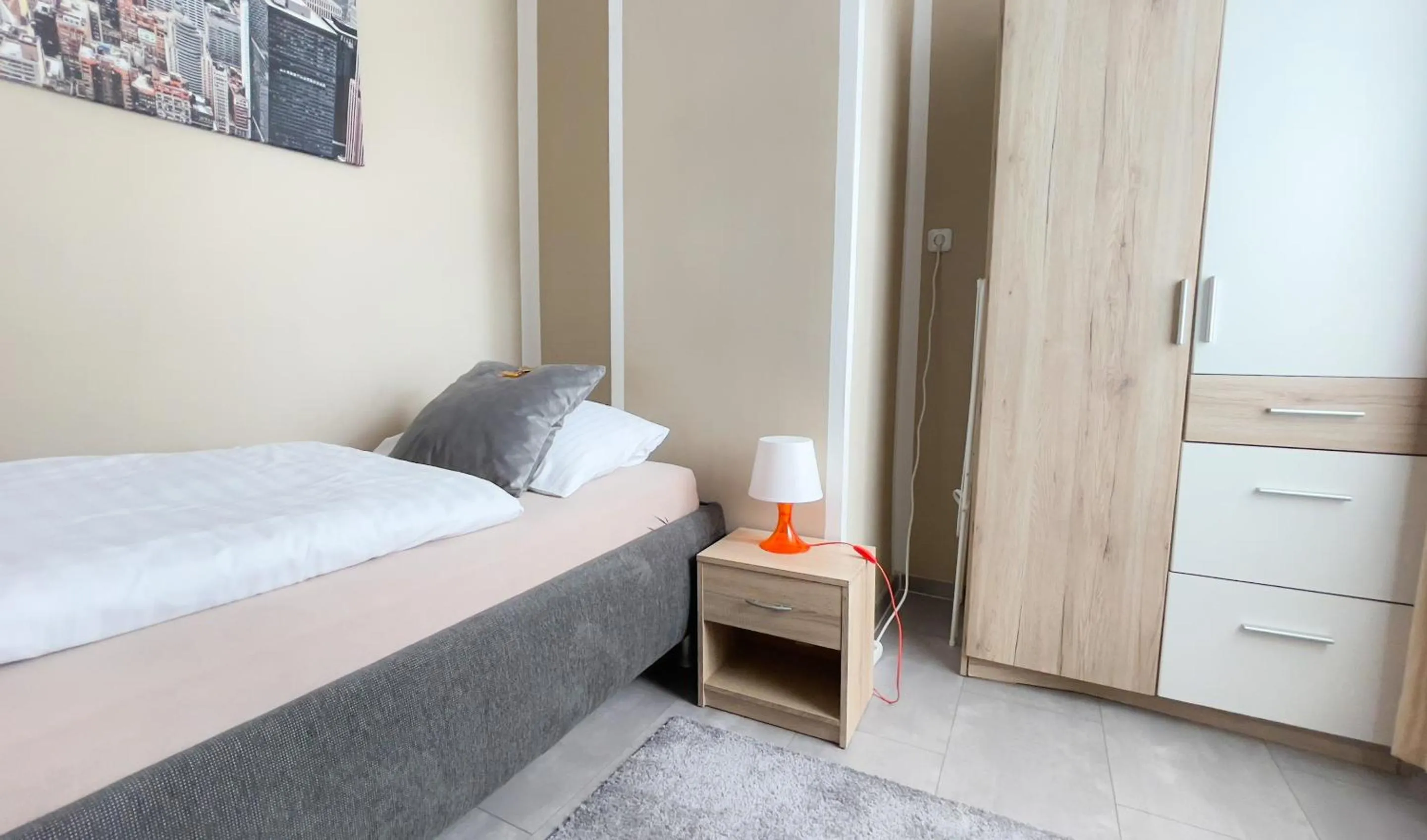 Bedroom, Bed in MOTEL DARIA Hennigsdorf Berlin