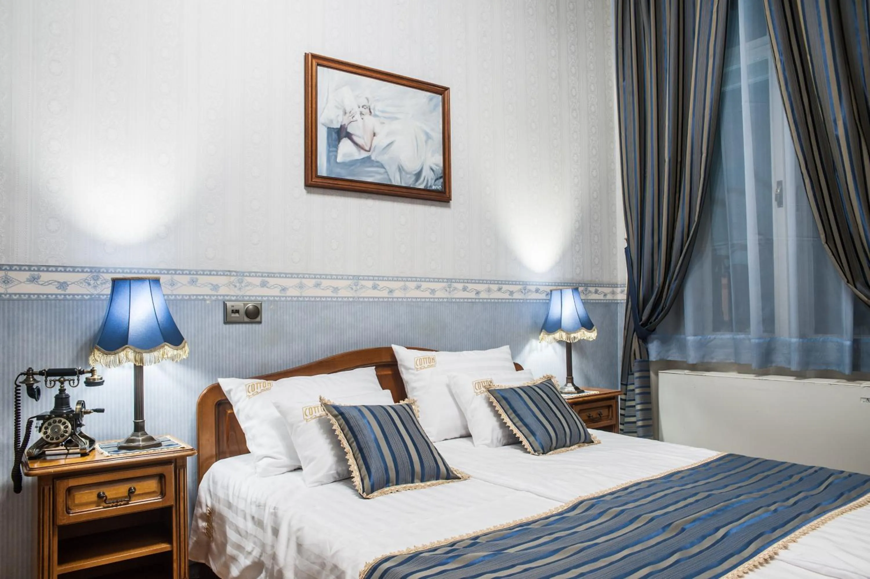 Bed in Cotton House Hotel Budapest