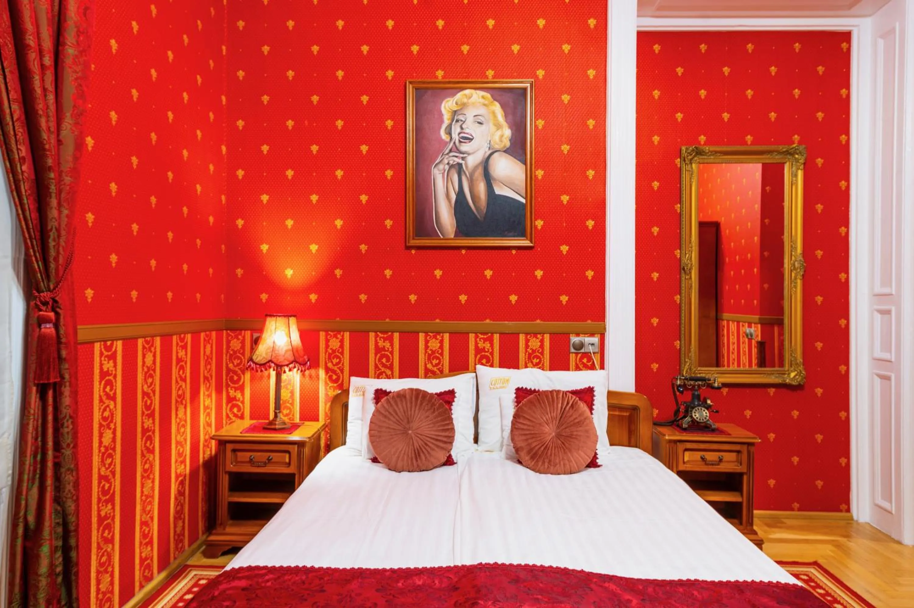 Bed in Cotton House Hotel Budapest