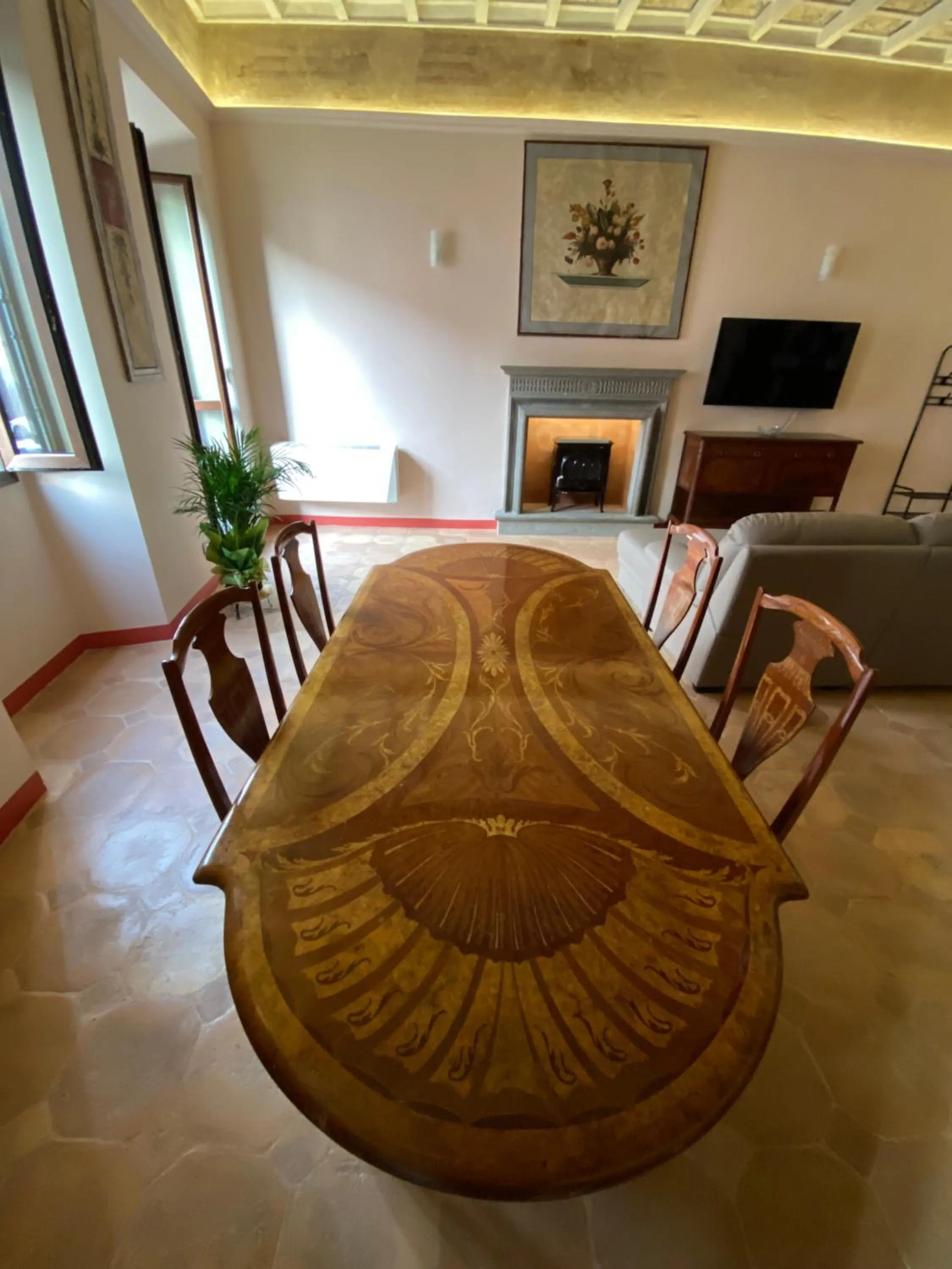 Dining area in Palazzo Forlani