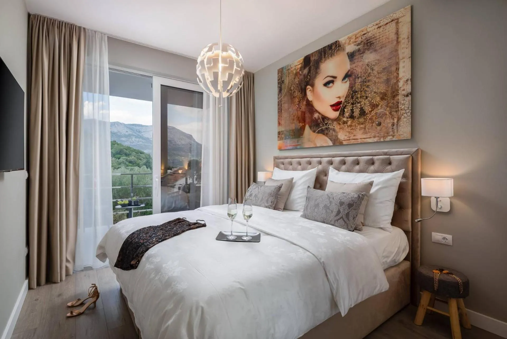 Bedroom, Bed in Villa Buddha Bay