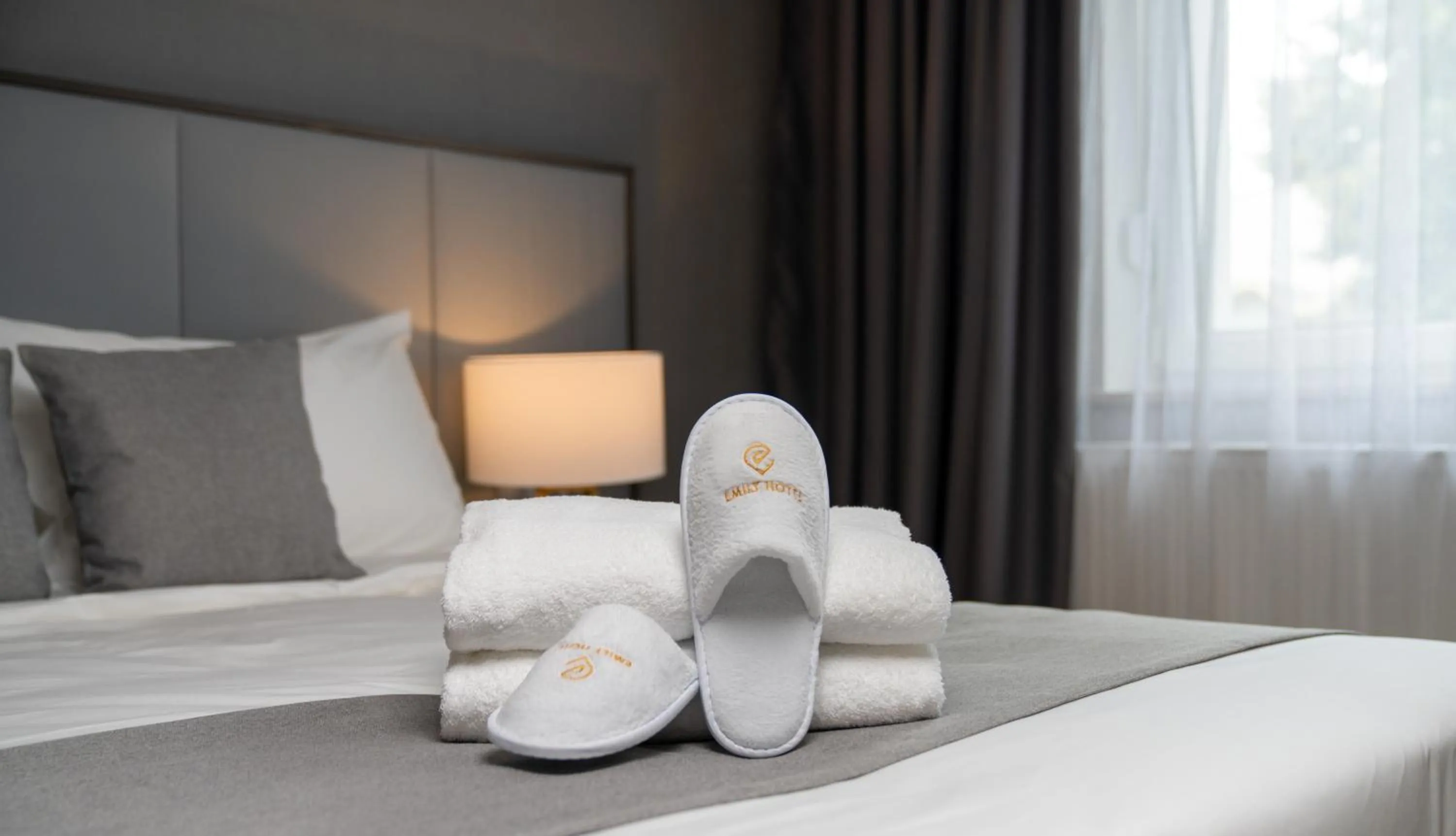 Bed in Emily Hotel Leipzig Neue Messe