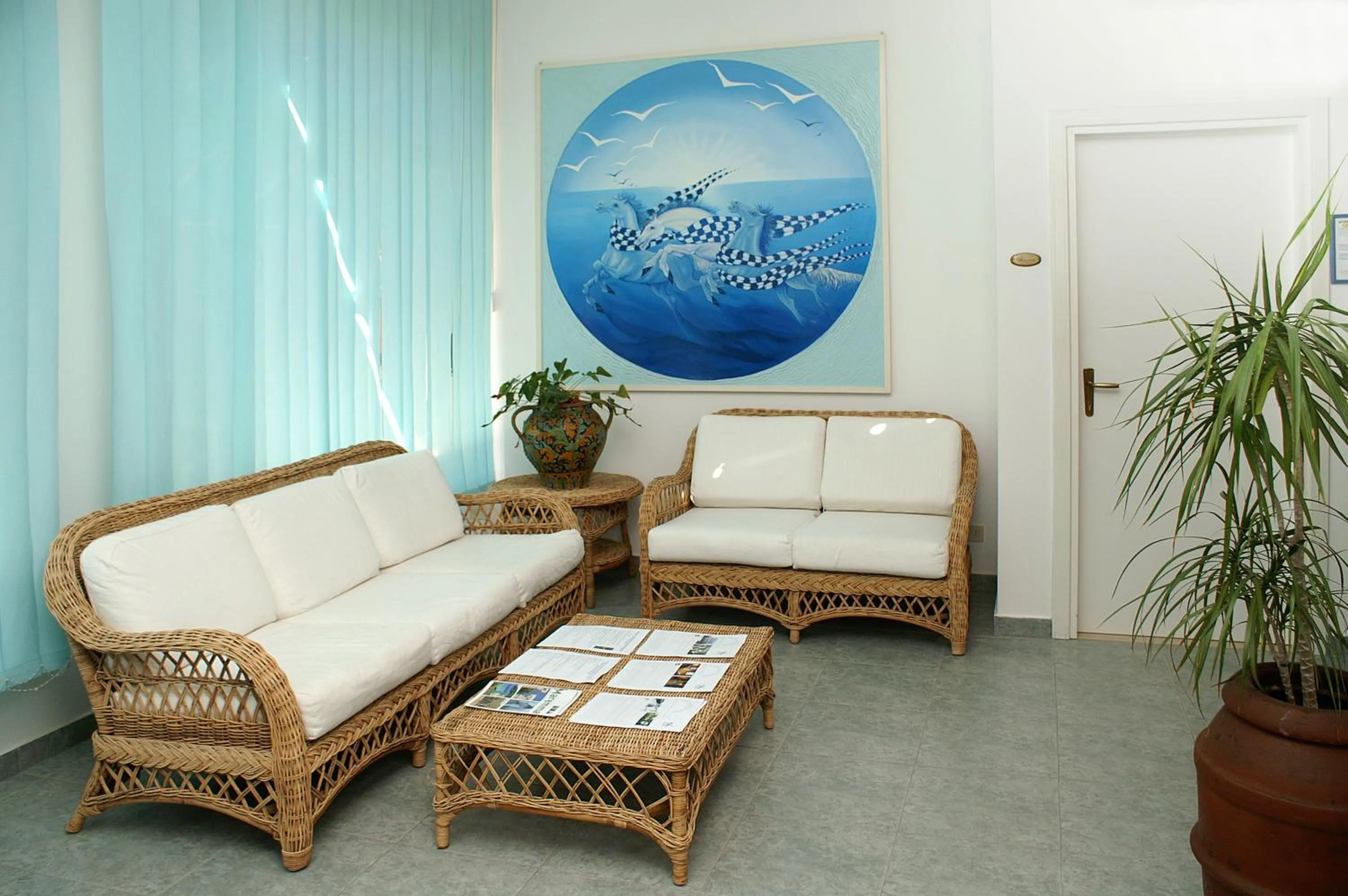 Lobby or reception in Residence La Rosa di Nettuno