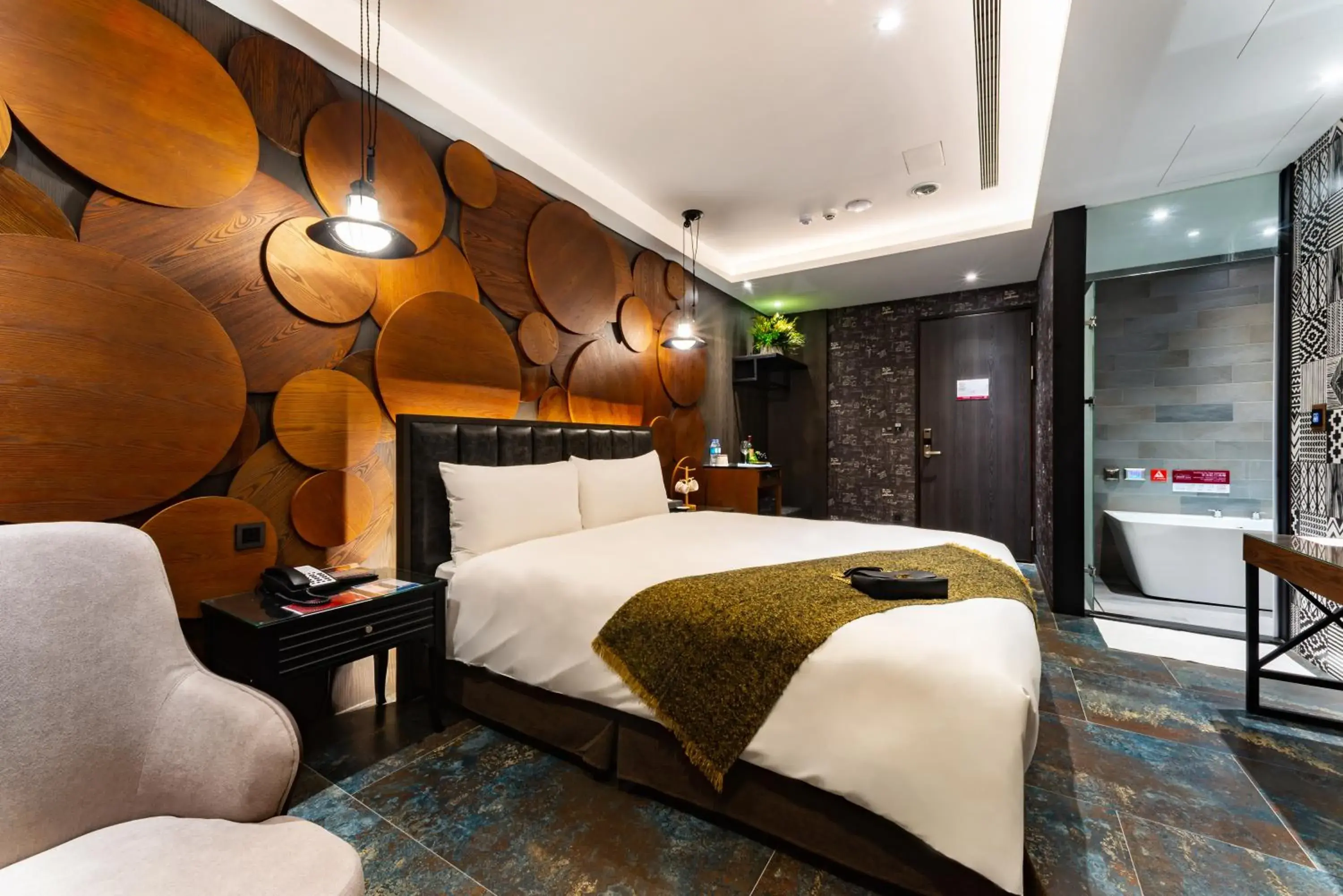 Bed in Norway Forest Motel - Wen Chuang Branch Bed in Norway Forest Motel - Wen Chuang Branch