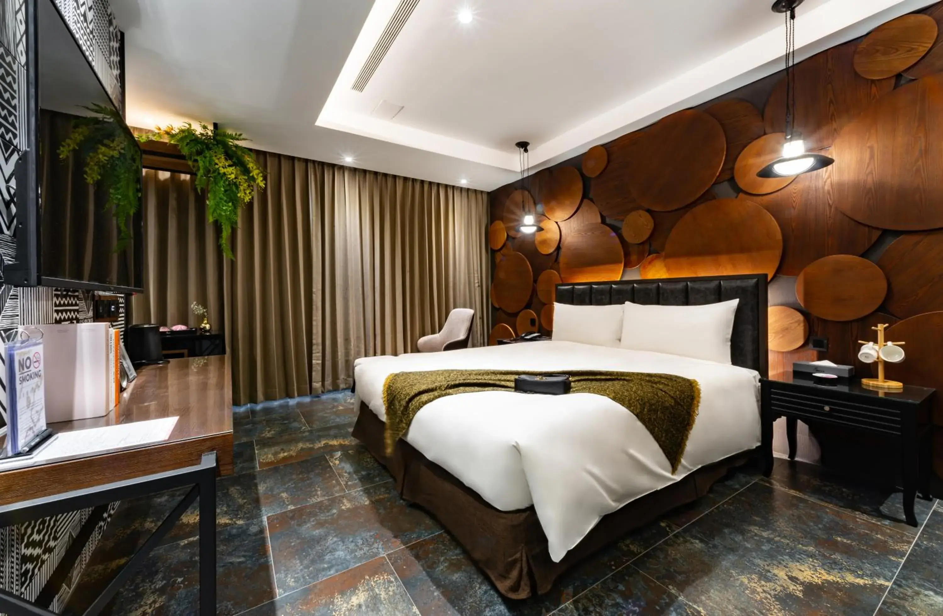 Bed in Norway Forest Motel - Wen Chuang Branch Bed in Norway Forest Motel - Wen Chuang Branch