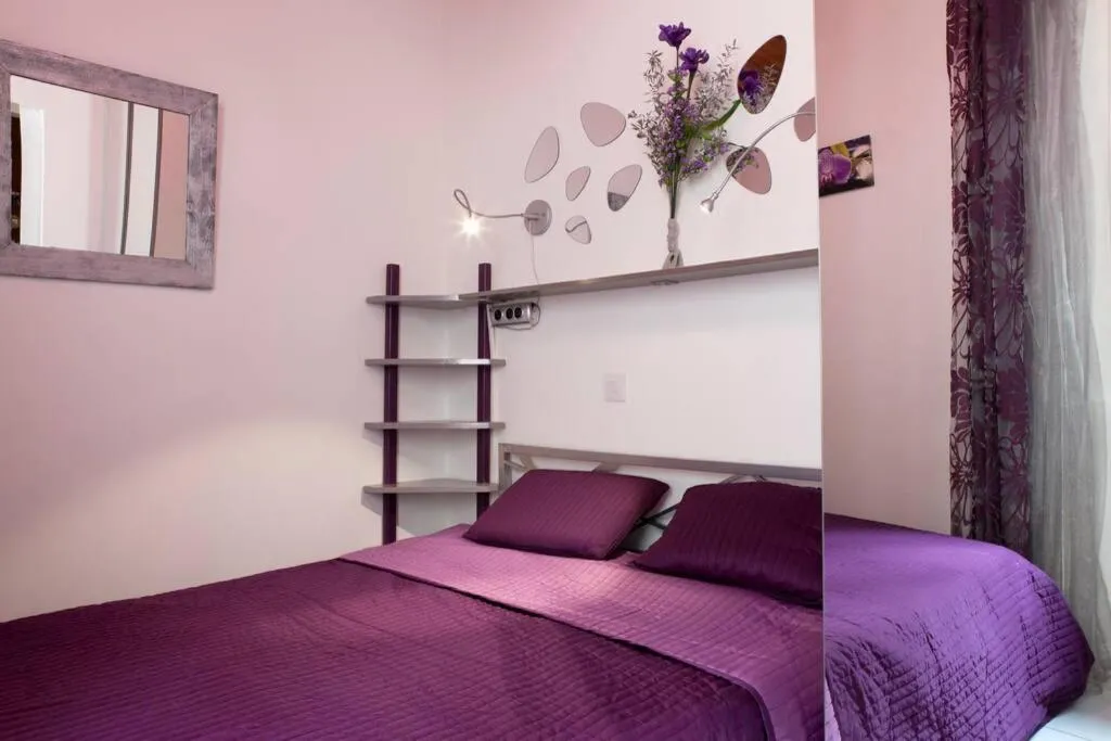 Bed in #PalavasLesFlots #2bedrooms #AirConditioned #100MetersFromTheBeach