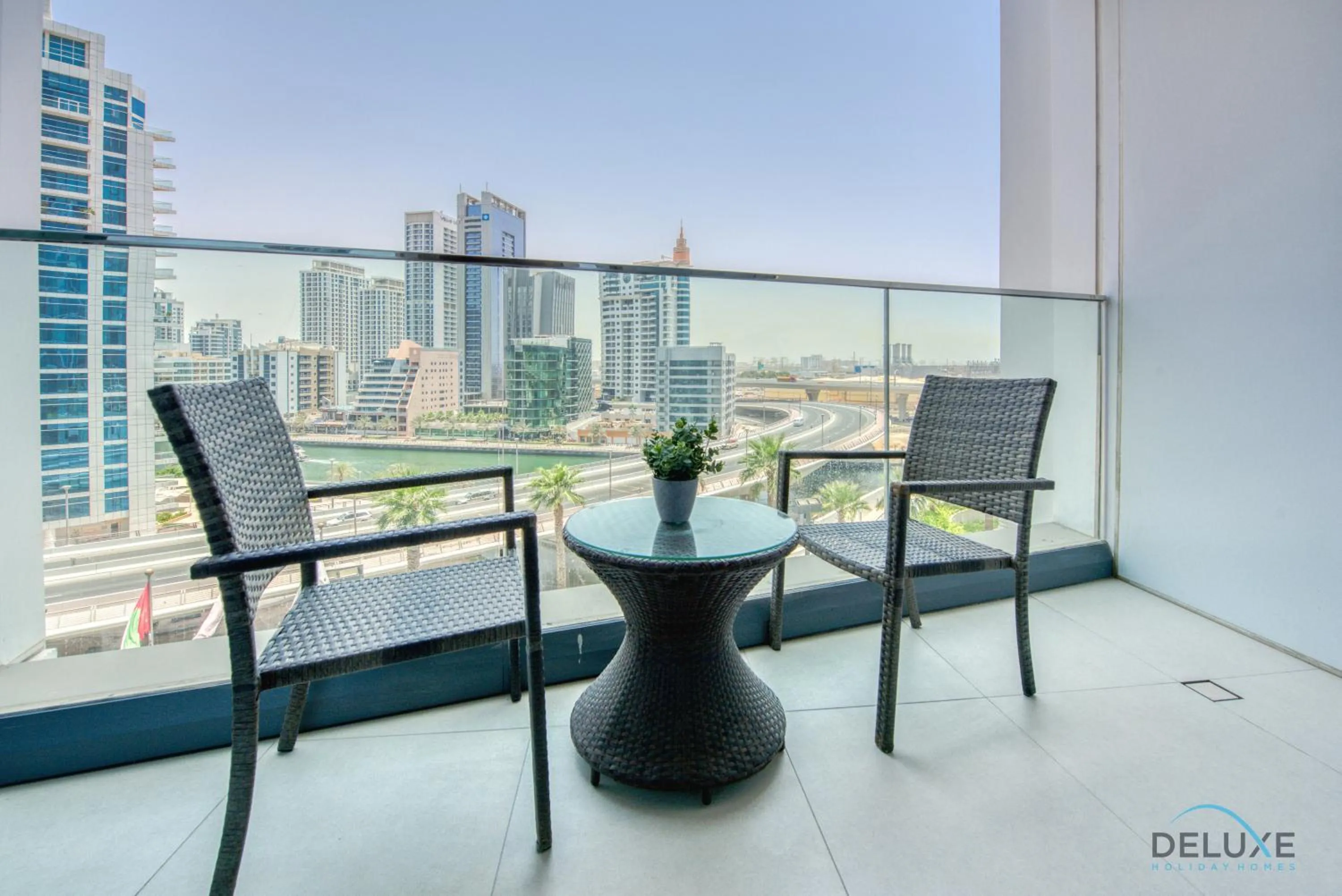 Balcony/Terrace in Exquisite 1BR at The Address Residences in JBR by Deluxe Holiday Homes