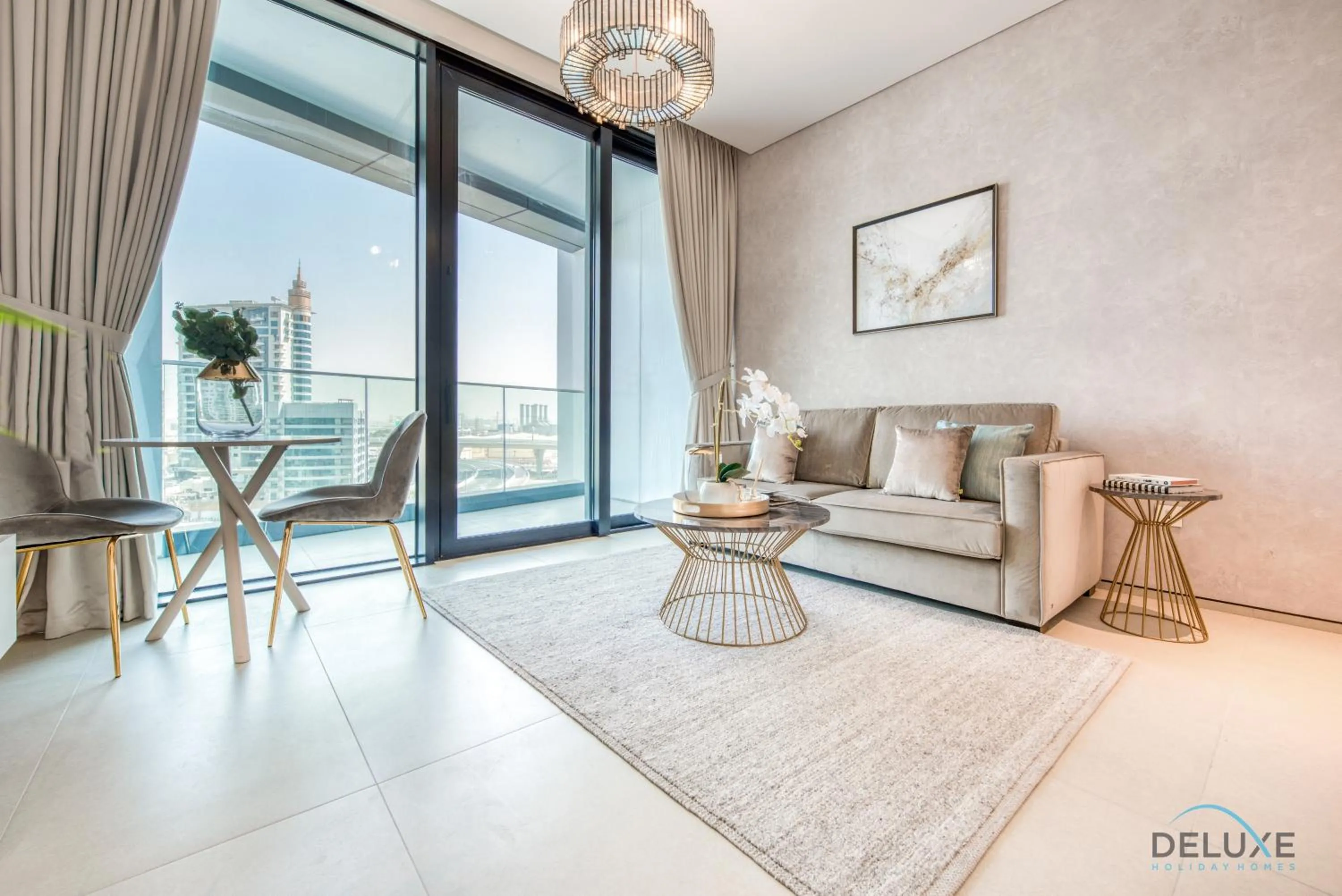 Balcony/Terrace in Exquisite 1BR at The Address Residences in JBR by Deluxe Holiday Homes