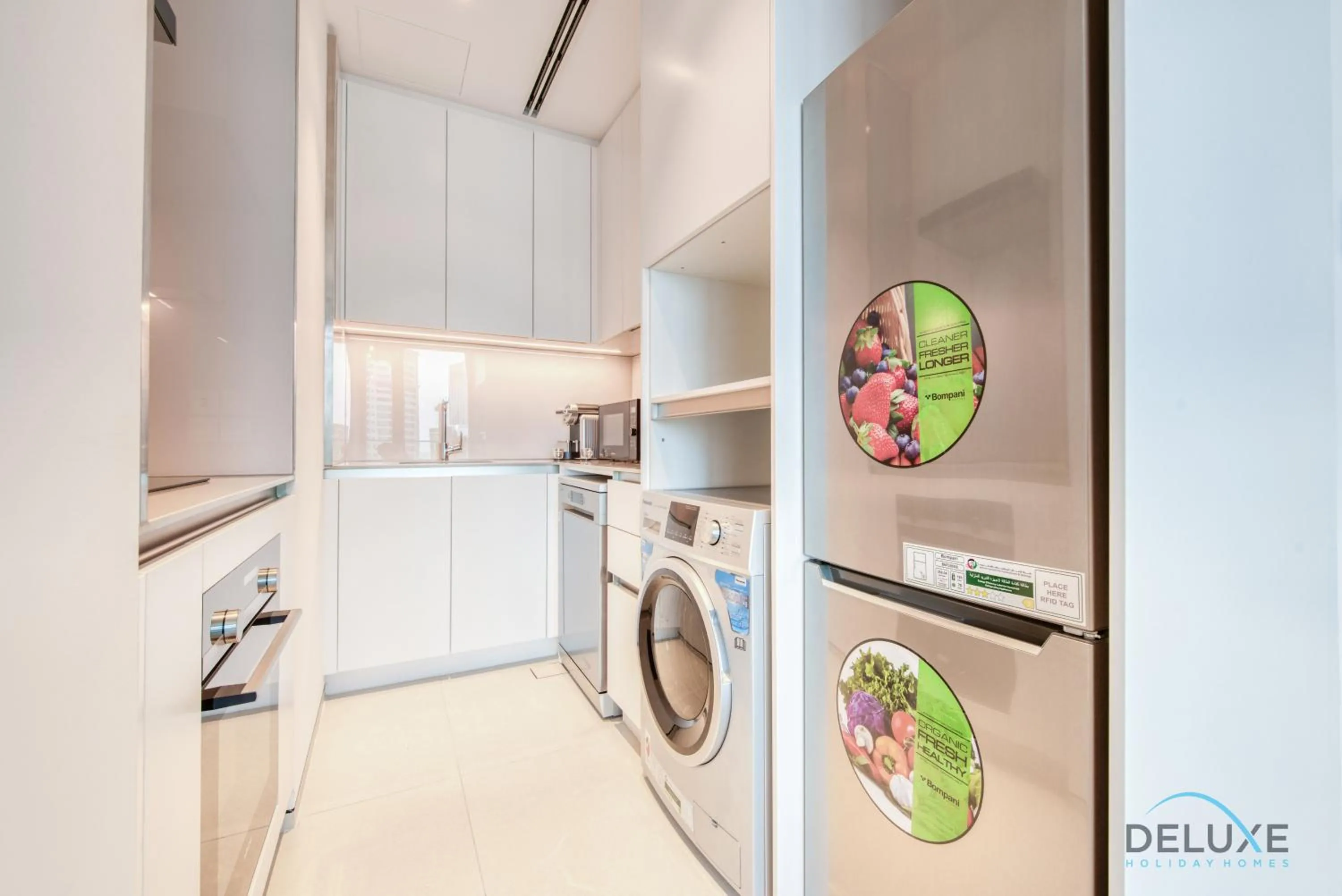 Kitchen or kitchenette in Exquisite 1BR at The Address Residences in JBR by Deluxe Holiday Homes