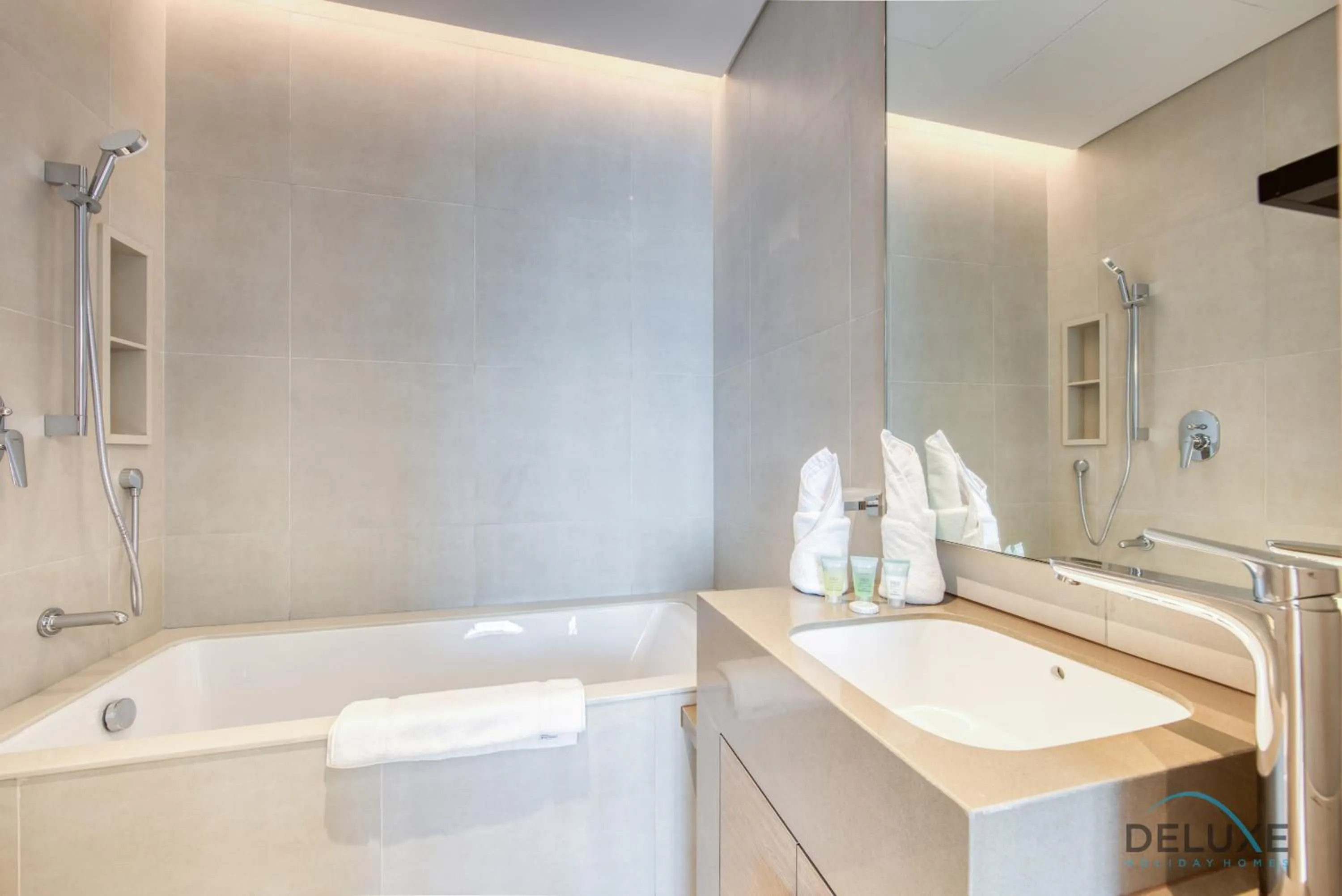 Bathroom in Exquisite 1BR at The Address Residences in JBR by Deluxe Holiday Homes
