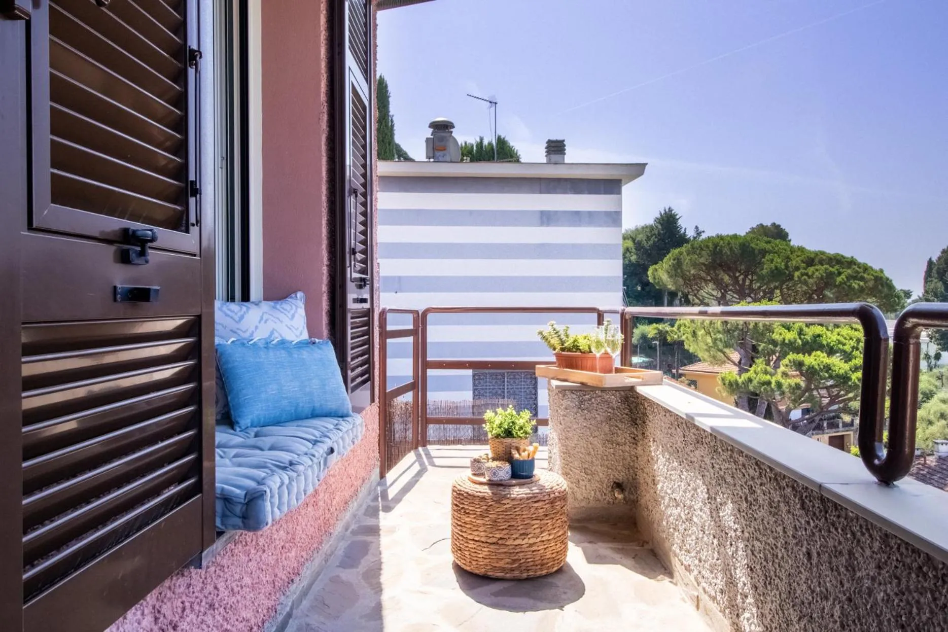 Balcony/Terrace in Villa Silvia Apartment - Private Pool
