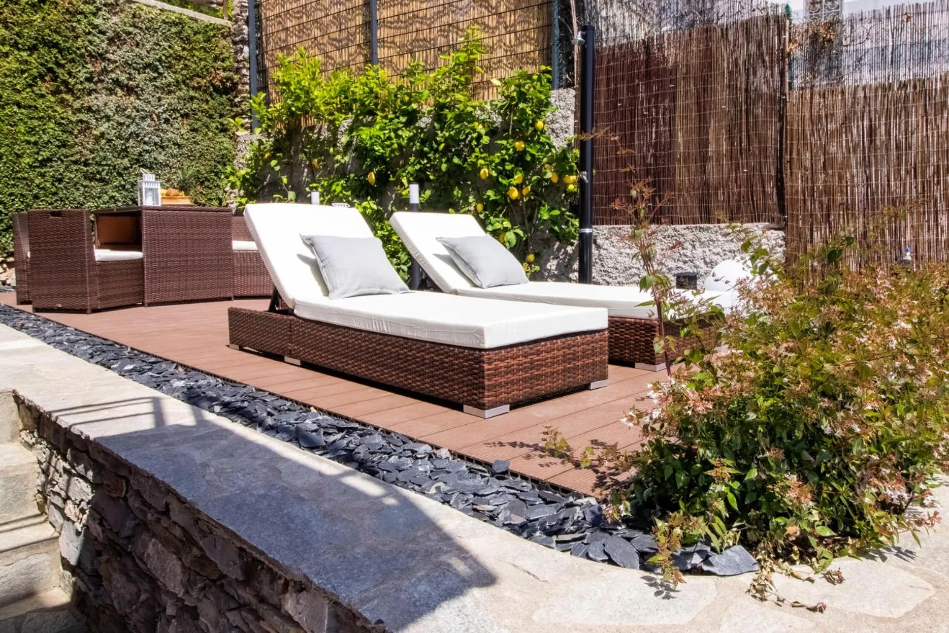 Patio in Villa Silvia Apartment - Private Pool