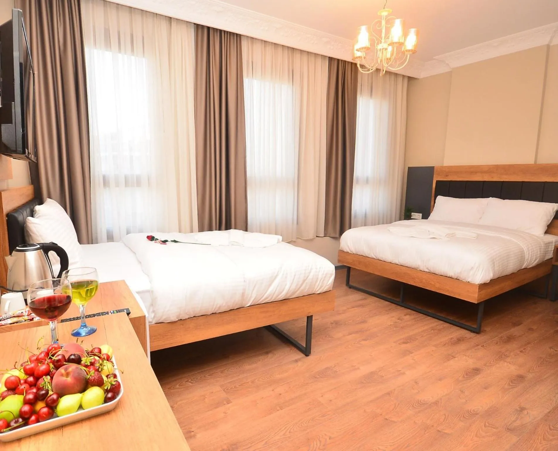 Bed in Grand Balyan Hotel & Restaurant