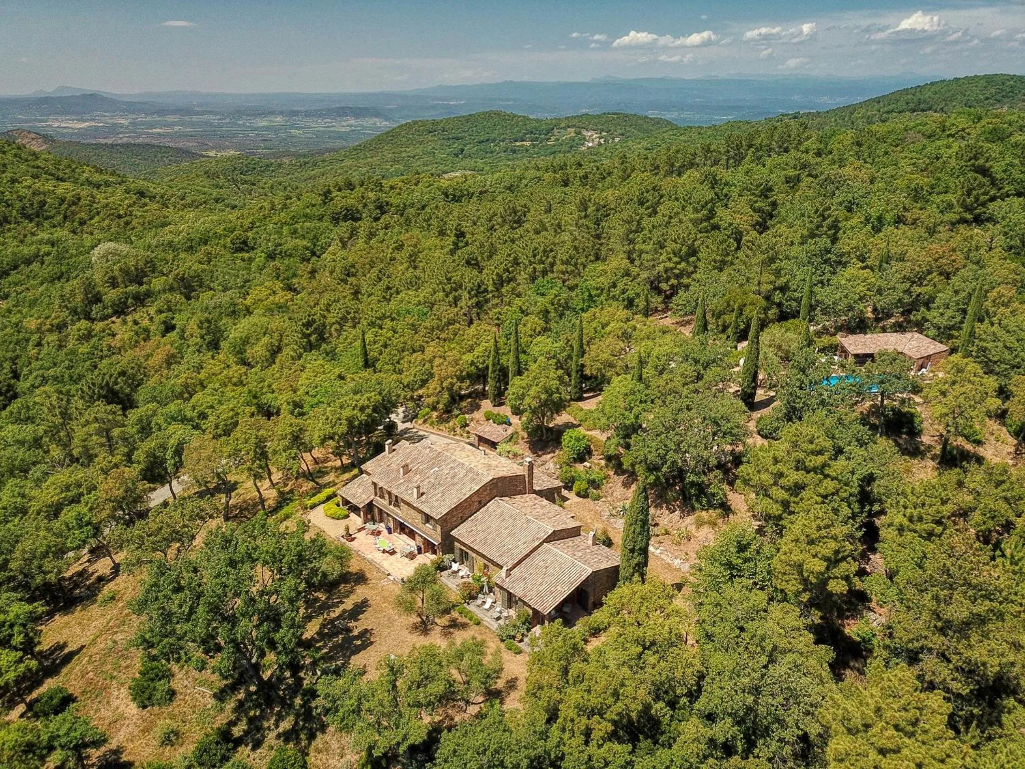 Bird's eye view in Domaine des Chênes de la Galline