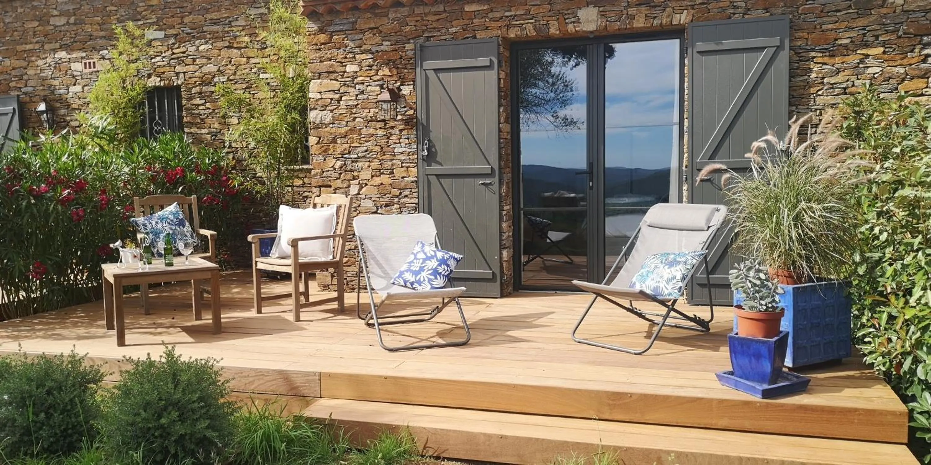 Patio in Domaine des Chênes de la Galline