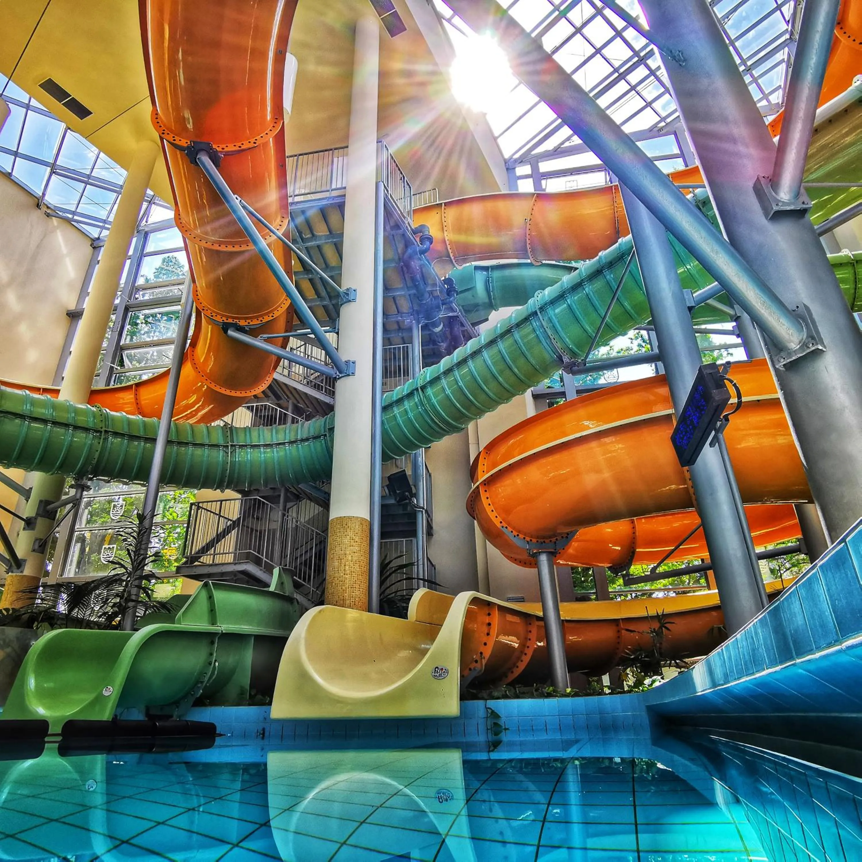 Aqua park in Hunguest Hotel Gyula