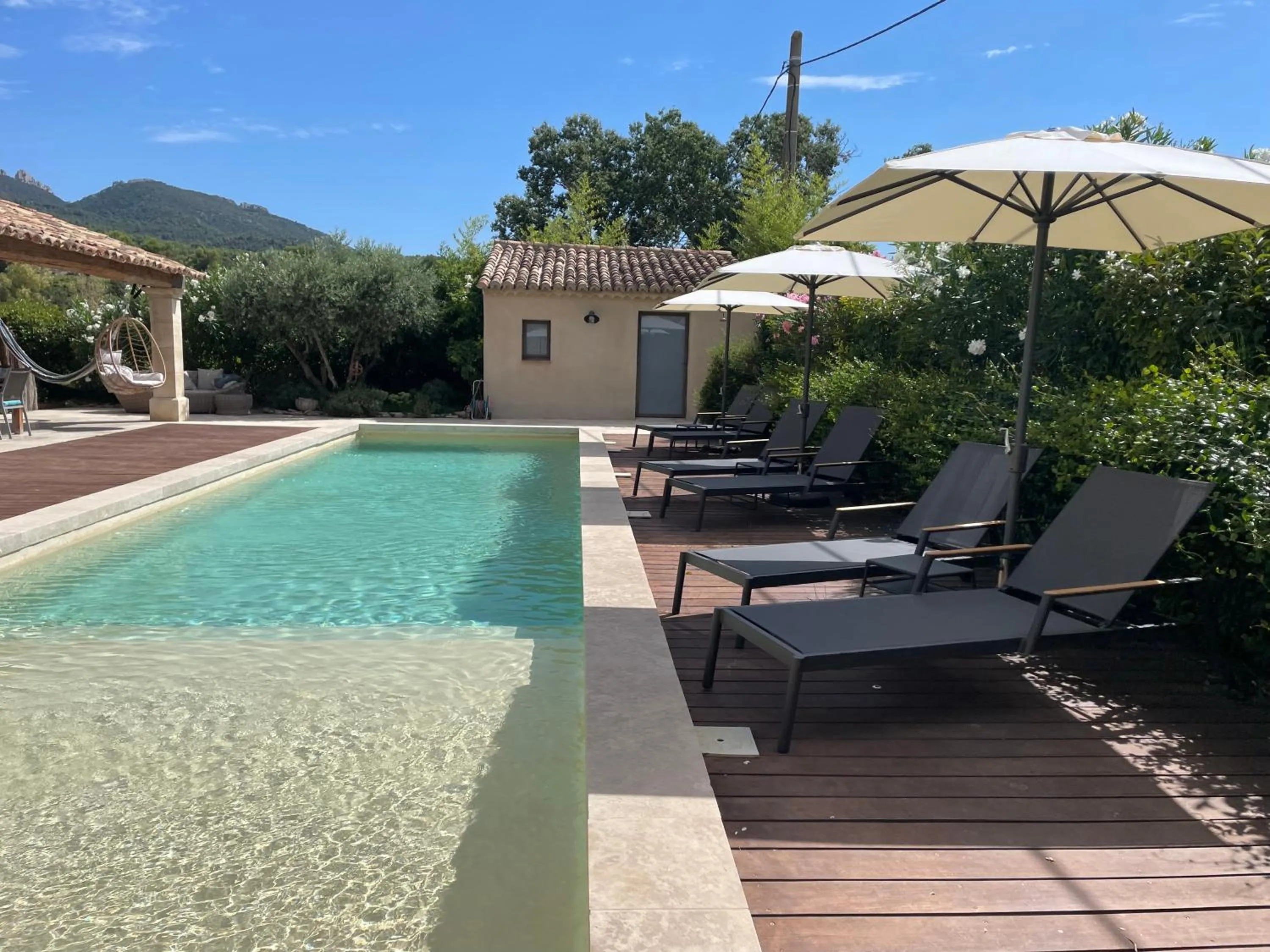 Swimming pool in Côté Dentelles